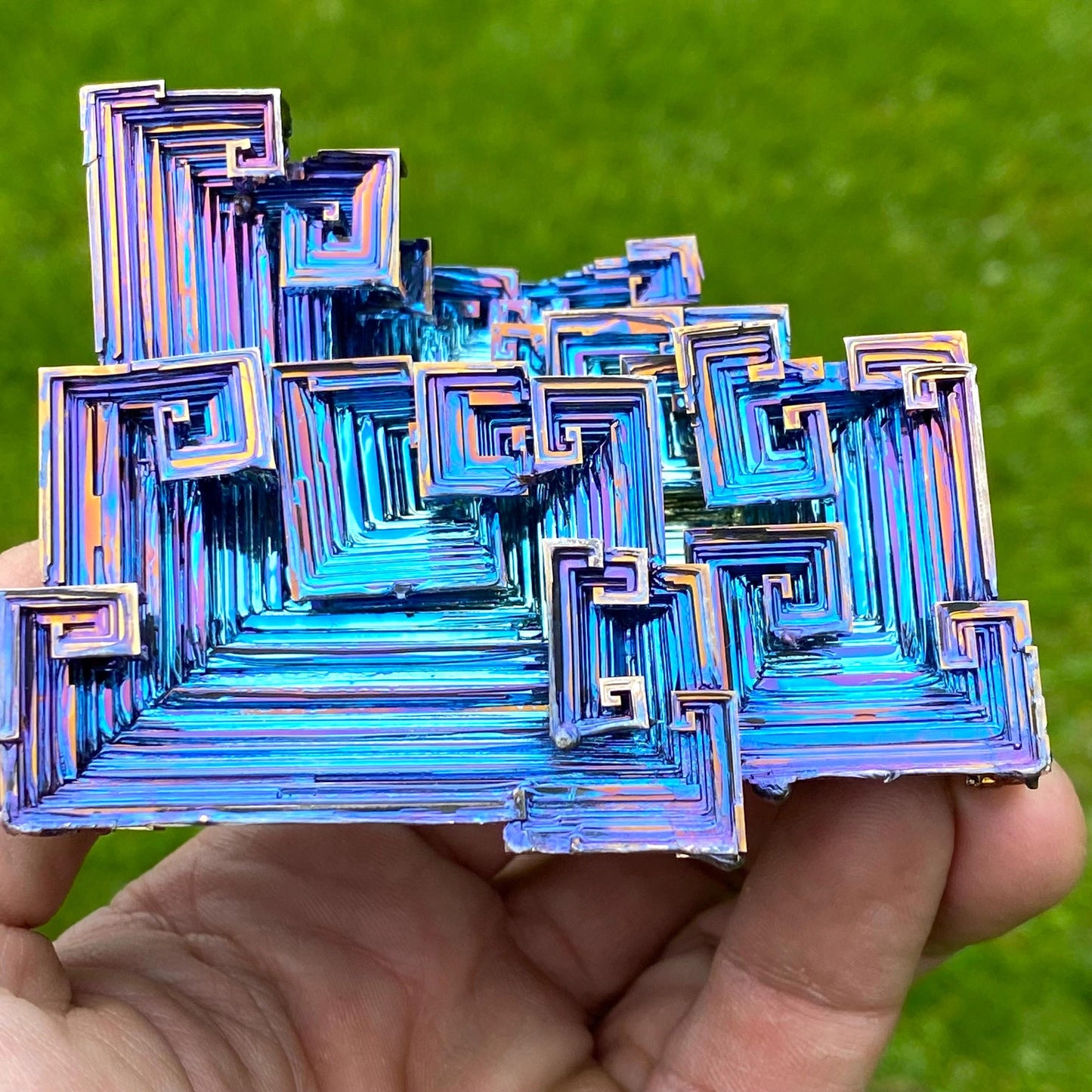14 Ounce / 395 Gram Blue Bismuth Crystal - C51