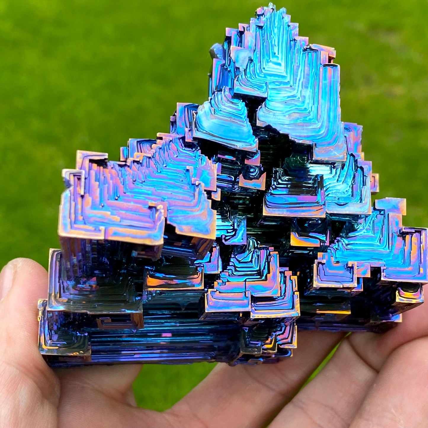 14 Ounce / 395 Gram Blue Bismuth Crystal - C51
