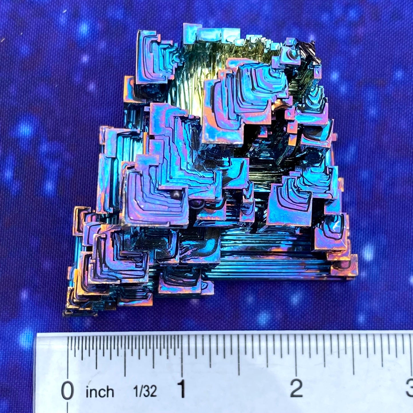 8.8 Ounce / 249 Gram Blue Bismuth Crystal - B52