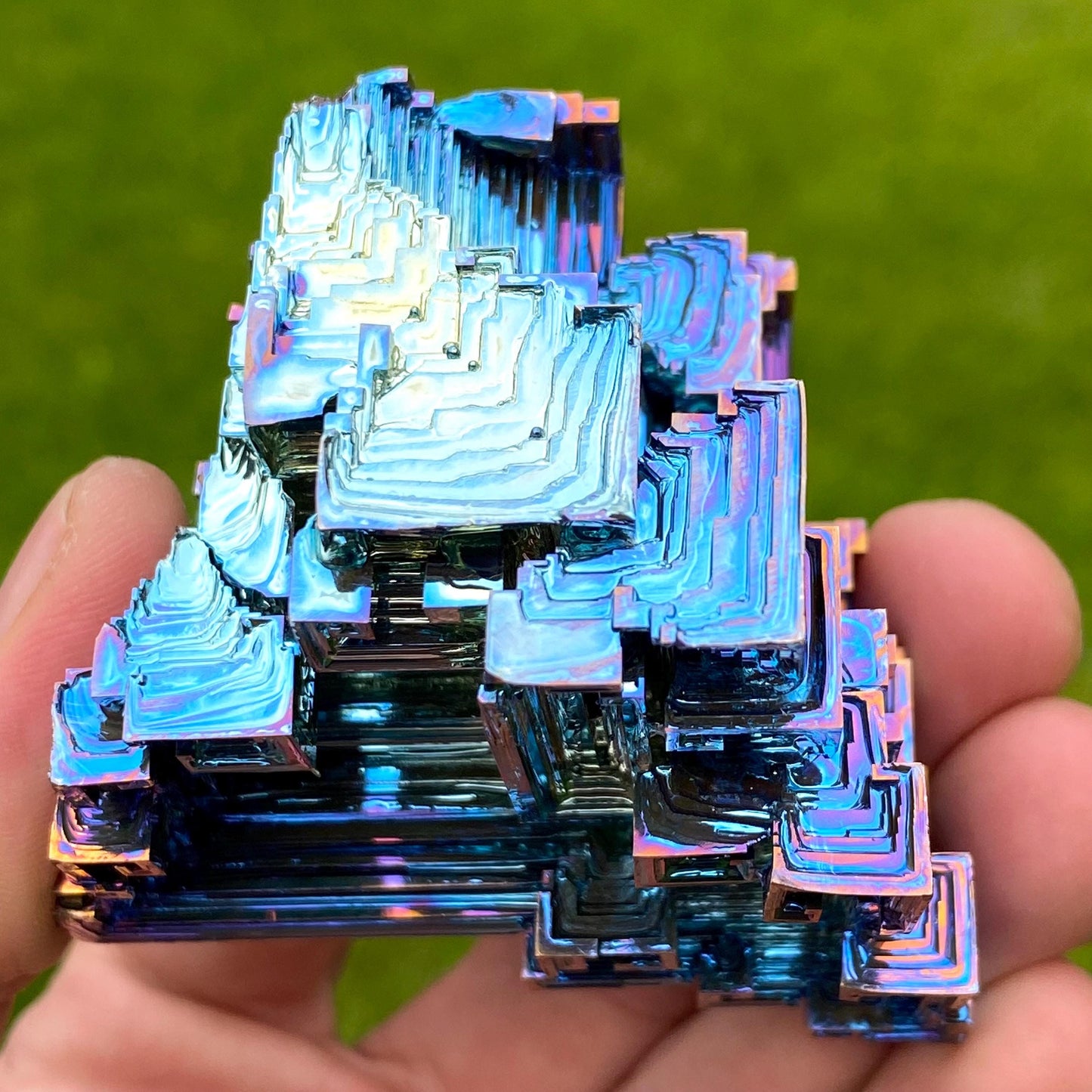 8.8 Ounce / 249 Gram Blue Bismuth Crystal - B52