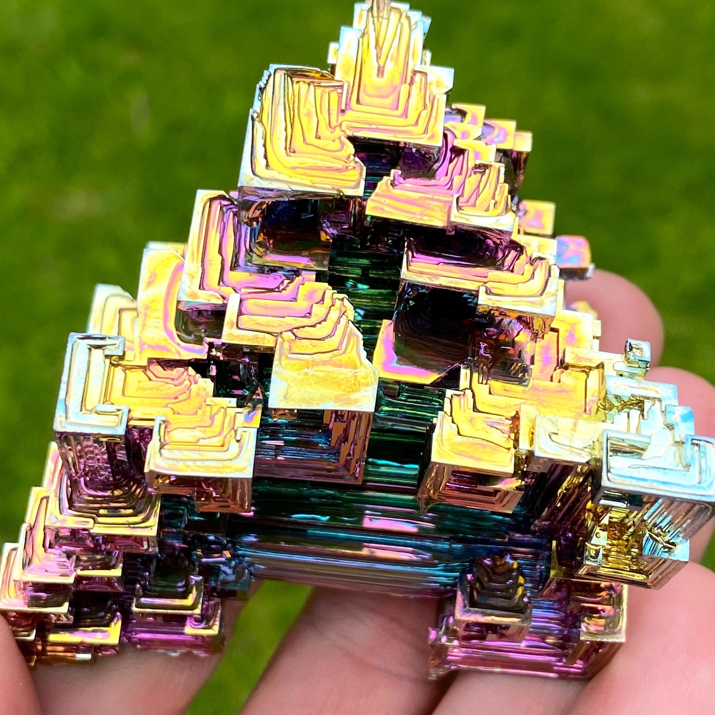 8.6 Ounce / 244 Gram Rainbow Bismuth Crystal - B53