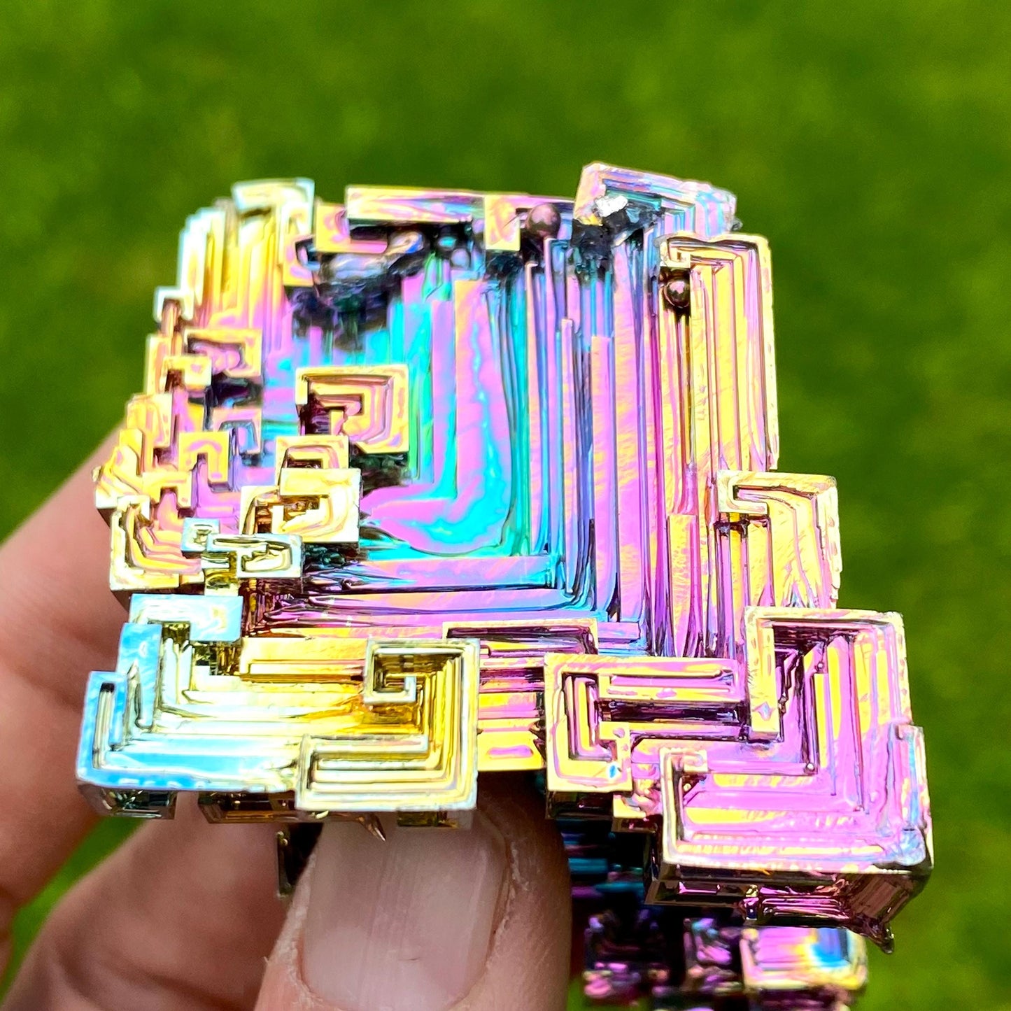 8.6 Ounce / 244 Gram Rainbow Bismuth Crystal - B53