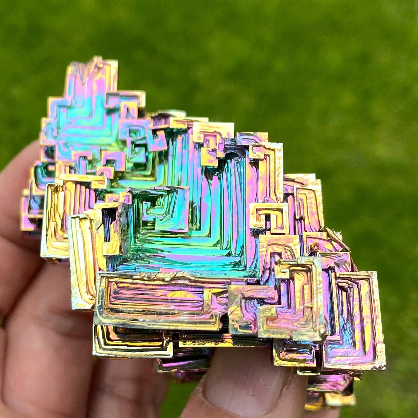 13.7 Ounce / 389 Gram Rainbow Bismuth Crystal - C46