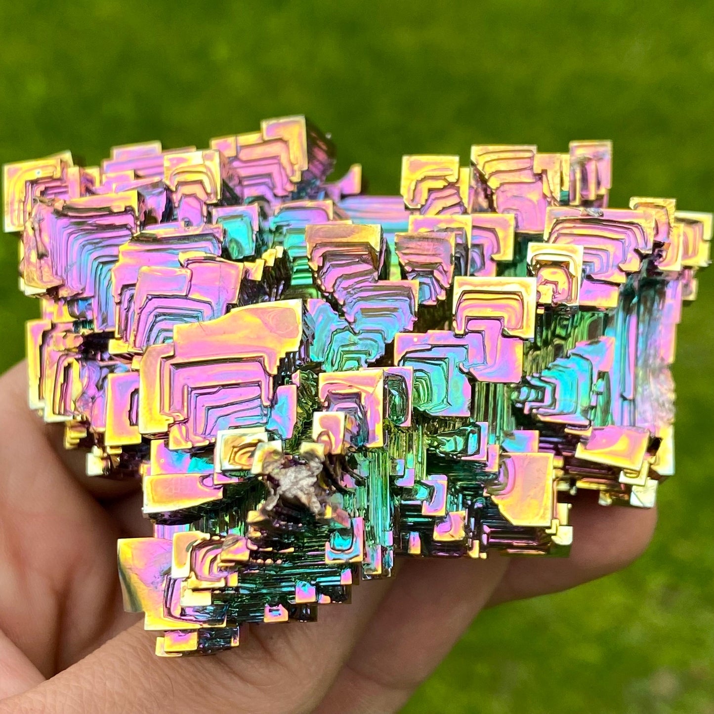 13.7 Ounce / 389 Gram Rainbow Bismuth Crystal - C46