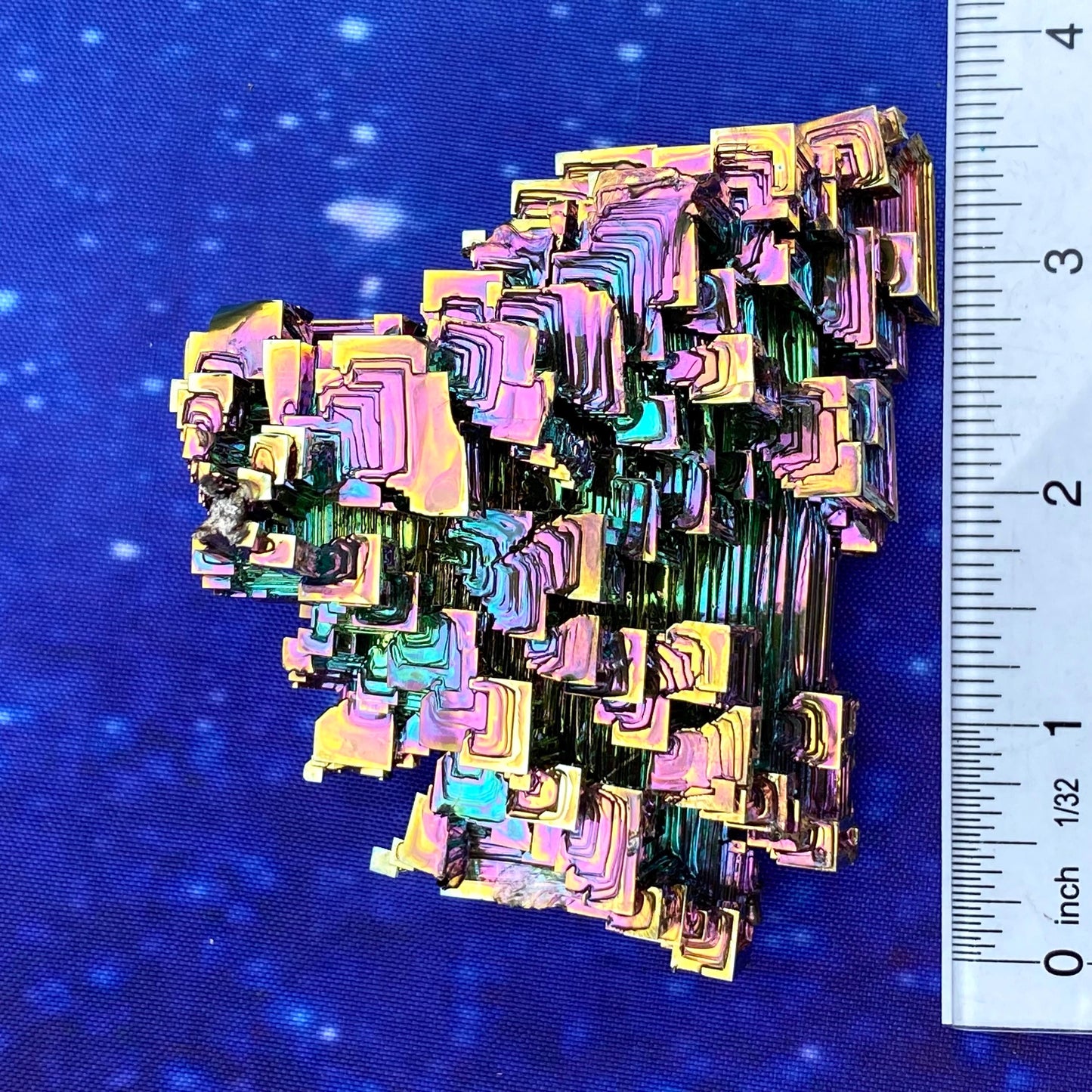 13.7 Ounce / 389 Gram Rainbow Bismuth Crystal - C46