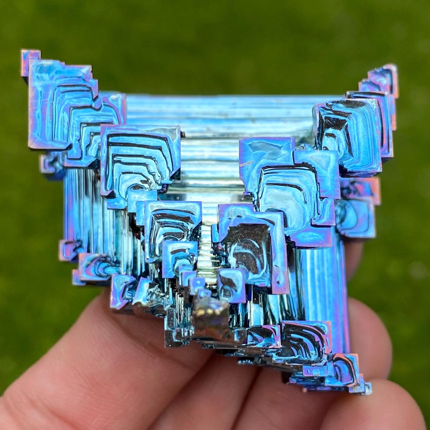 5.7 Ounce / 162 Gram Blue Bismuth Crystal - A43
