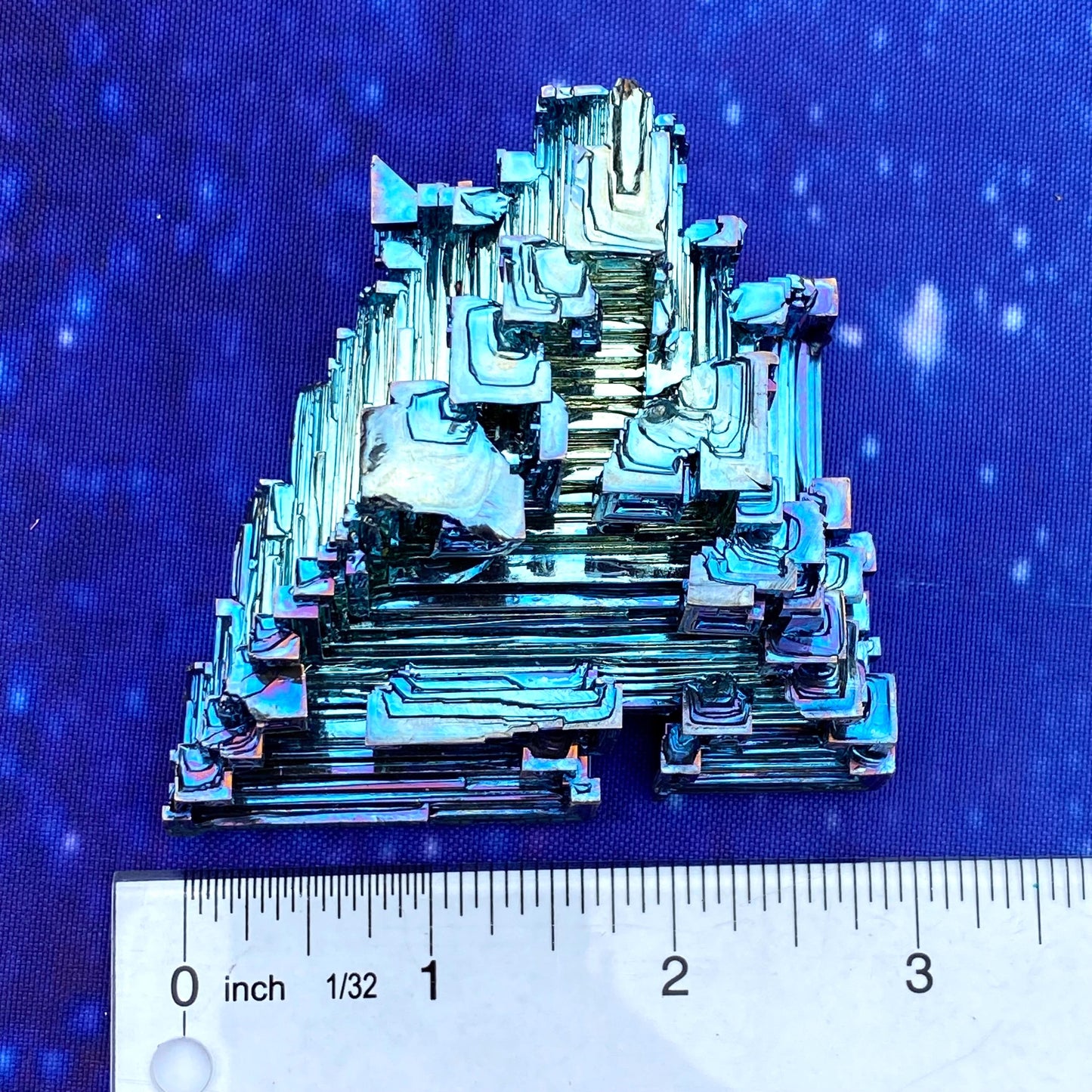 10 Ounce / 282 Gram Blue Bismuth Crystal - B56