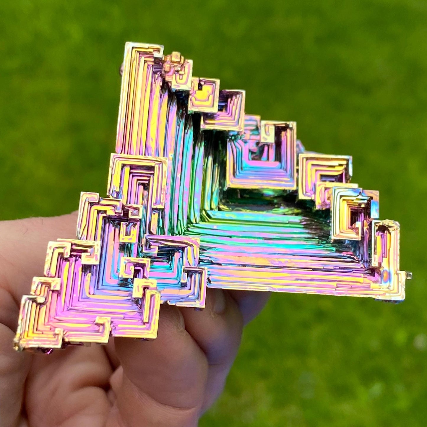 5.3 Ounce / 151 Gram Rainbow Bismuth Crystal - A45