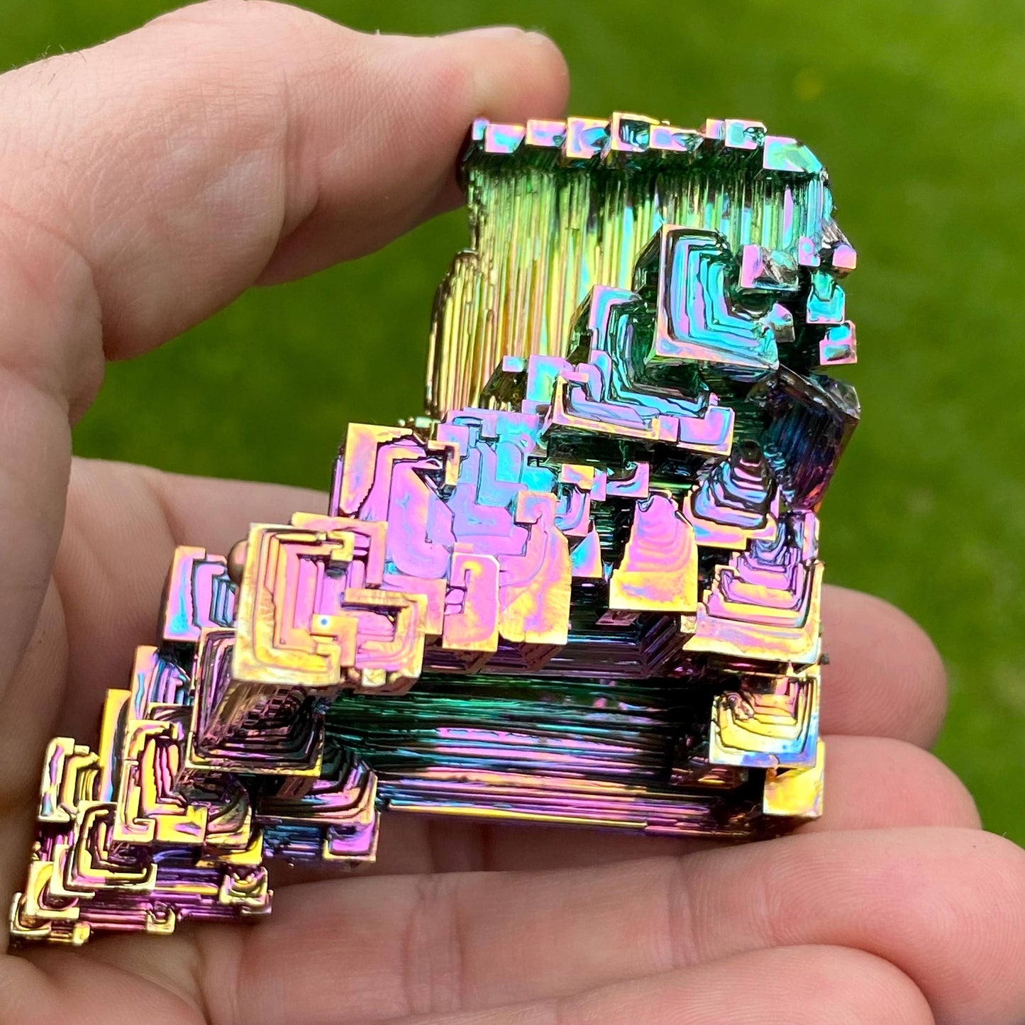 5.3 Ounce / 151 Gram Rainbow Bismuth Crystal - A45