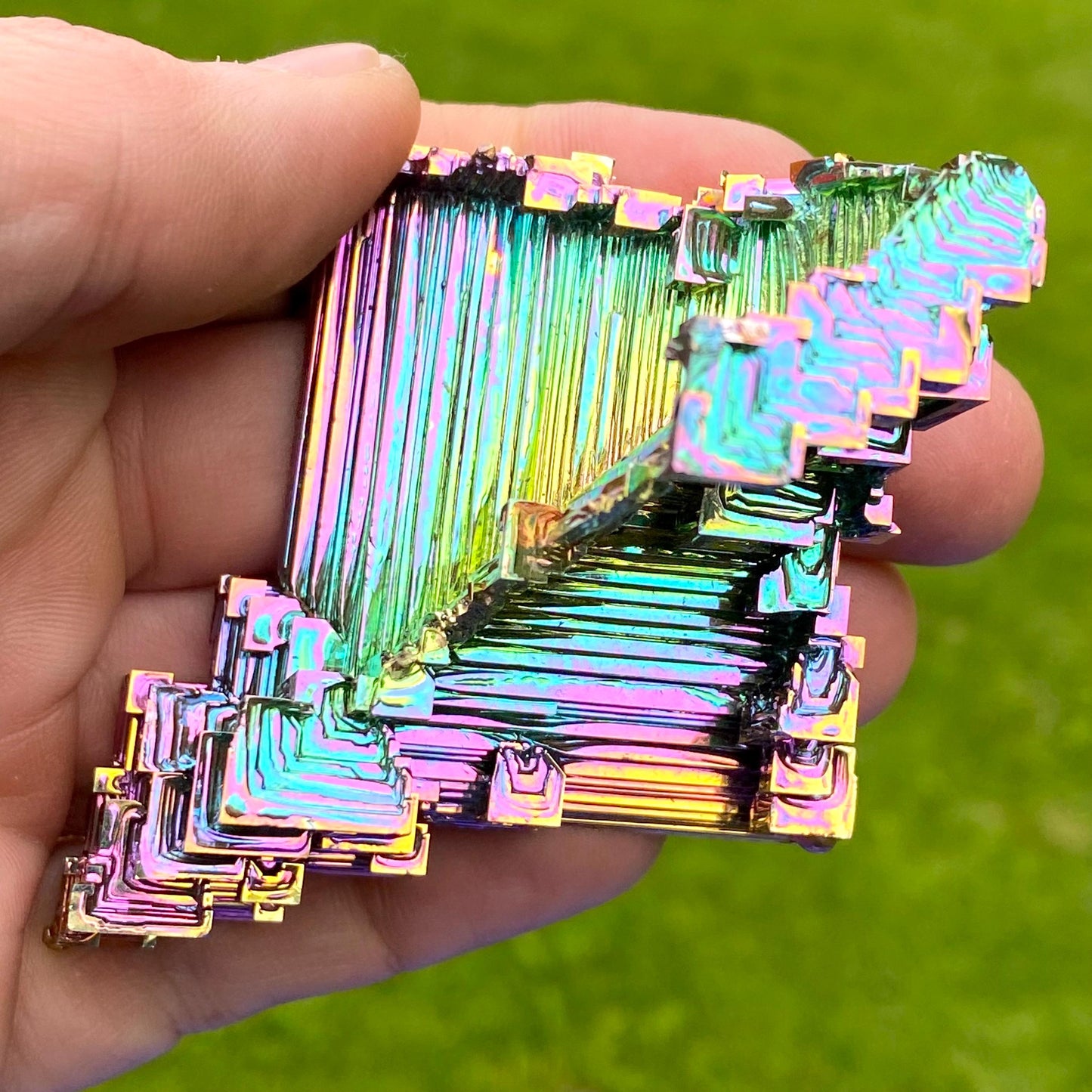 5.3 Ounce / 151 Gram Rainbow Bismuth Crystal - A45