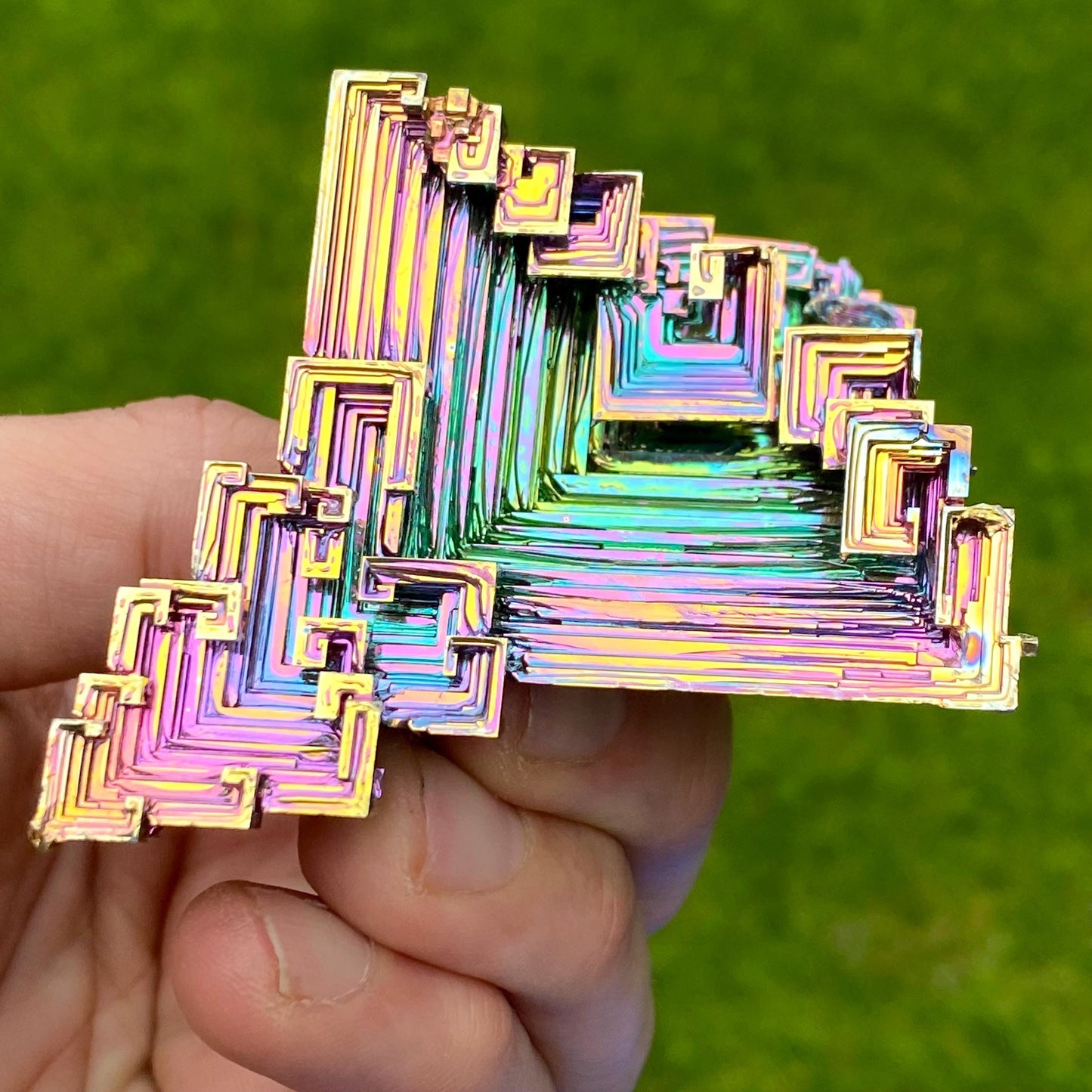 5.3 Ounce / 151 Gram Rainbow Bismuth Crystal - A45