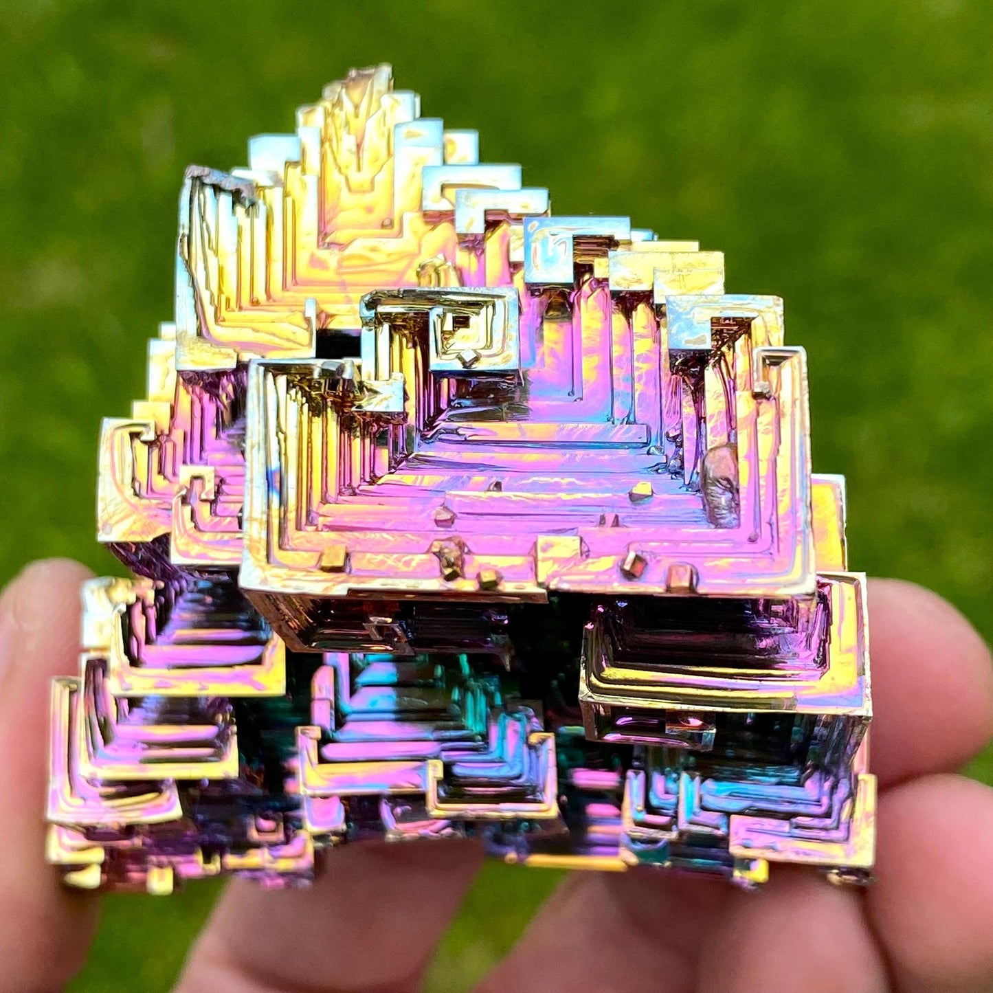 8.7 Ounce / 245 Gram Rainbow Bismuth Crystal - B57