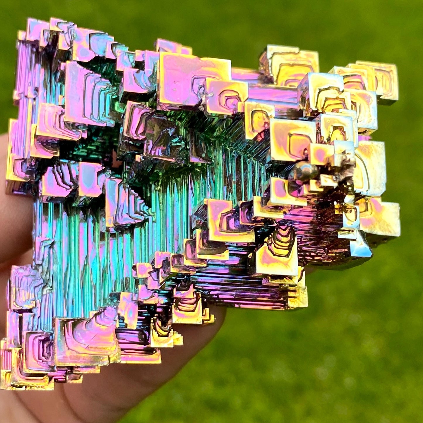 8.7 Ounce / 245 Gram Rainbow Bismuth Crystal - B57