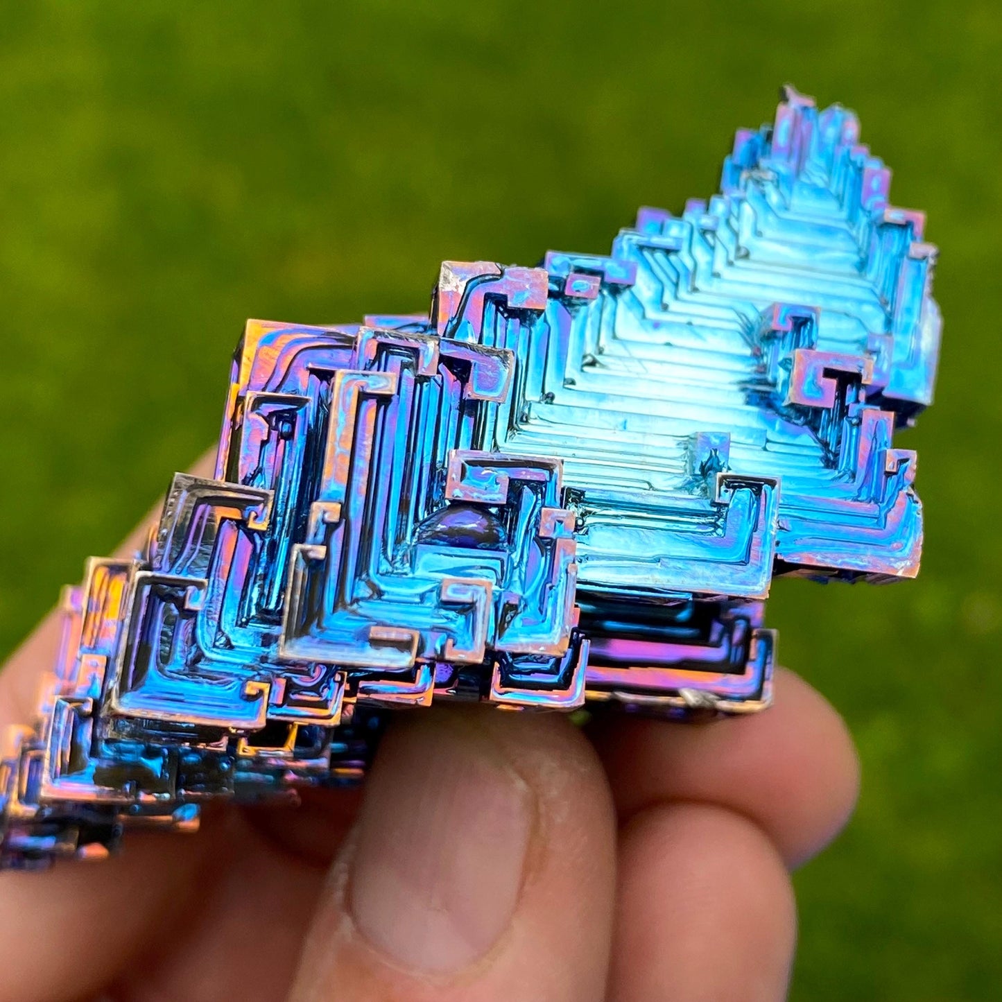 4.8 Ounce / 135 Gram Blue Bismuth Crystal - A46
