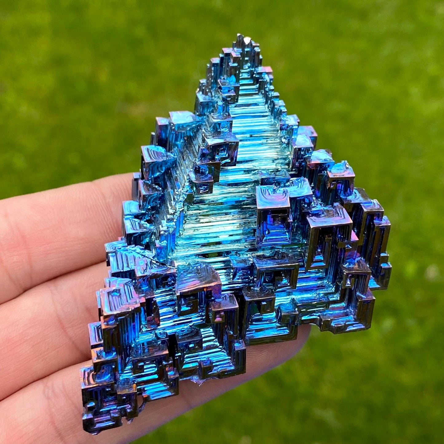 4.8 Ounce / 135 Gram Blue Bismuth Crystal - A46