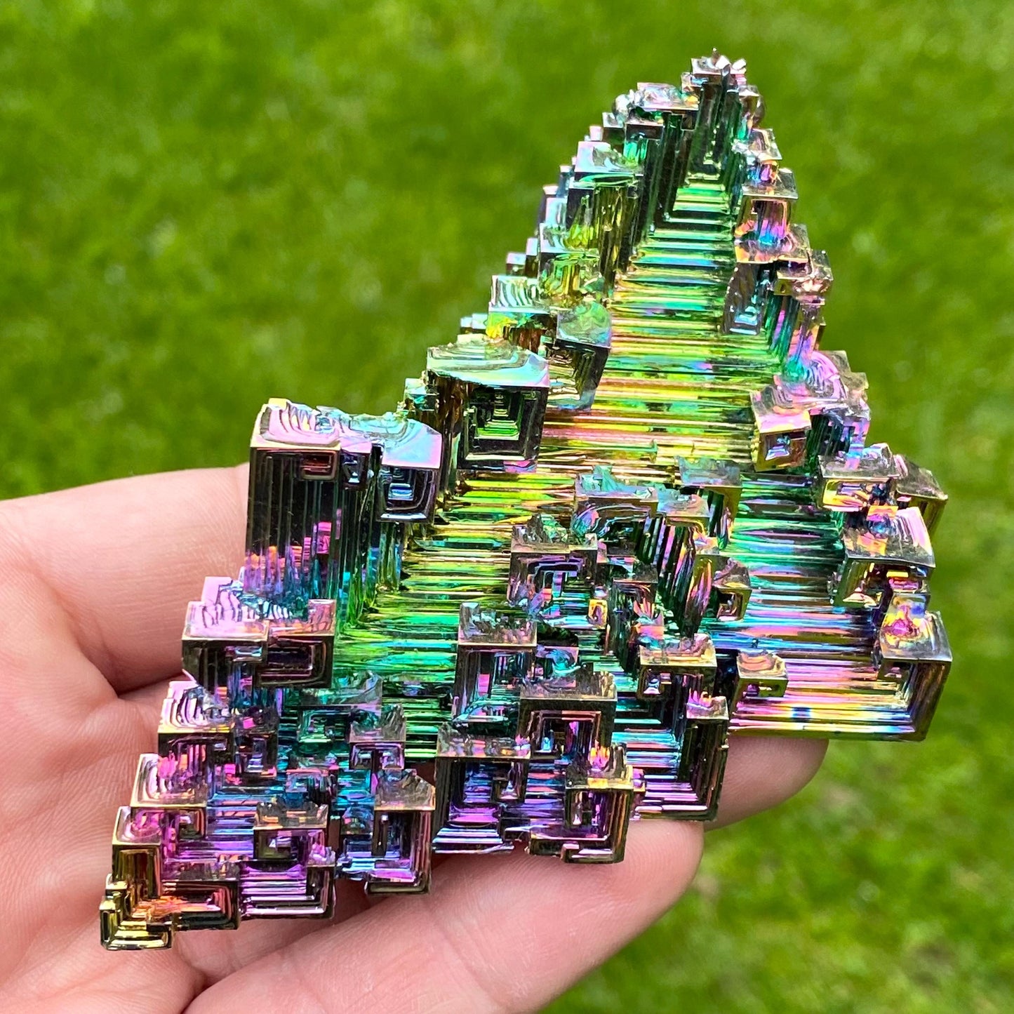 9.5 Ounce / 269 Gram Rainbow Bismuth Crystal - B59