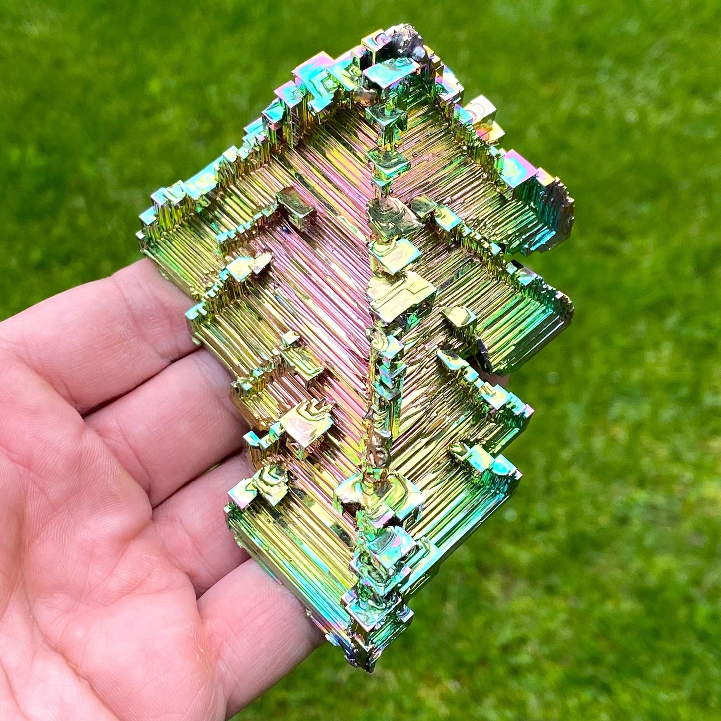 11.8 Ounce / 333 Gram Rainbow Bismuth Crystal - C48