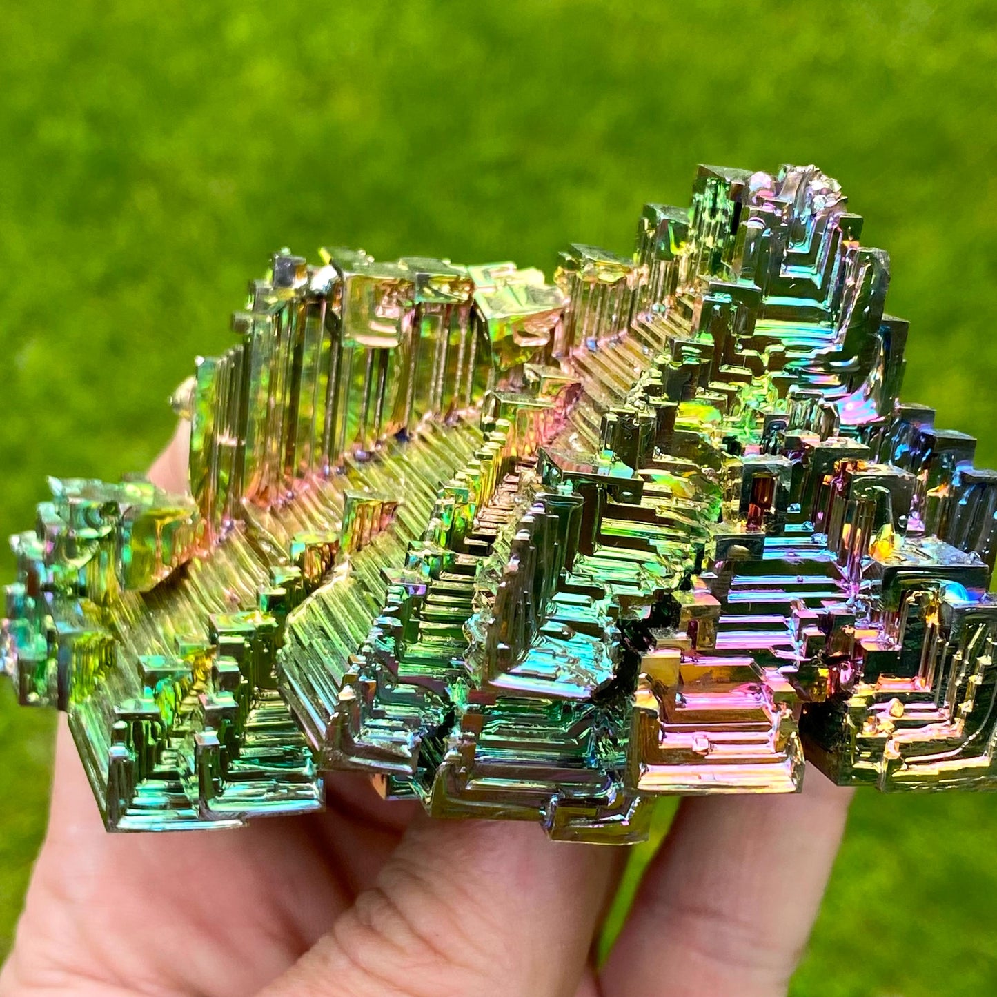 11.8 Ounce / 333 Gram Rainbow Bismuth Crystal - C48