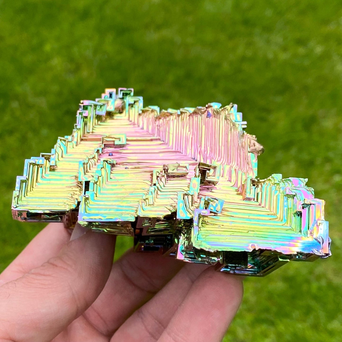 11.8 Ounce / 333 Gram Rainbow Bismuth Crystal - C48