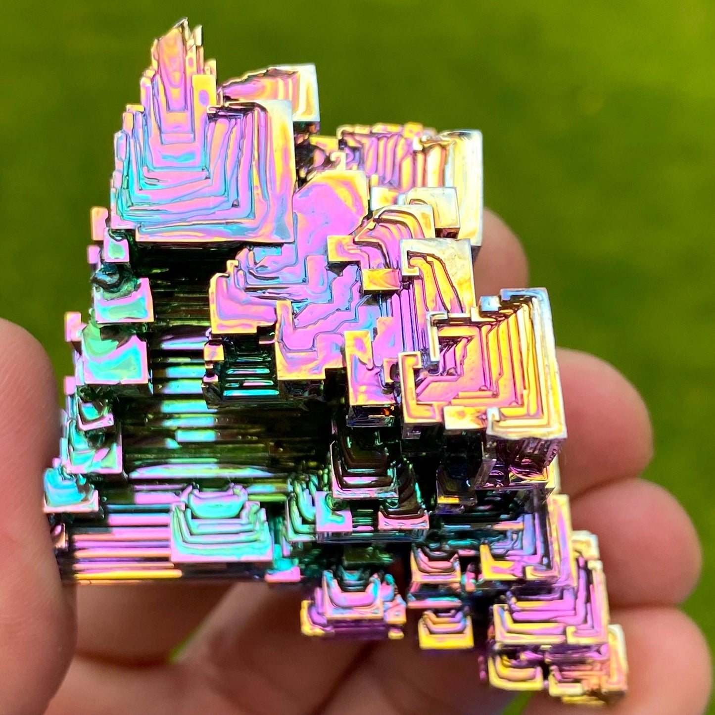 6 Ounce / 169 Gram Rainbow Bismuth Crystal - A47