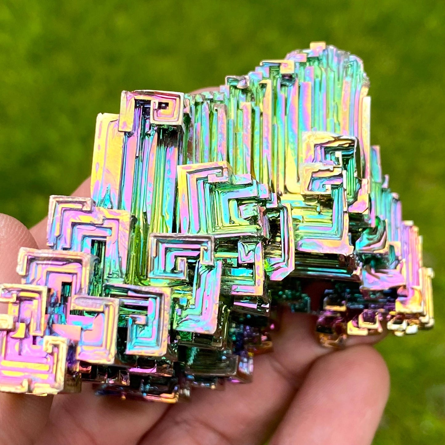 7.8 Ounce / 222 Gram Rainbow Bismuth Crystal - B61