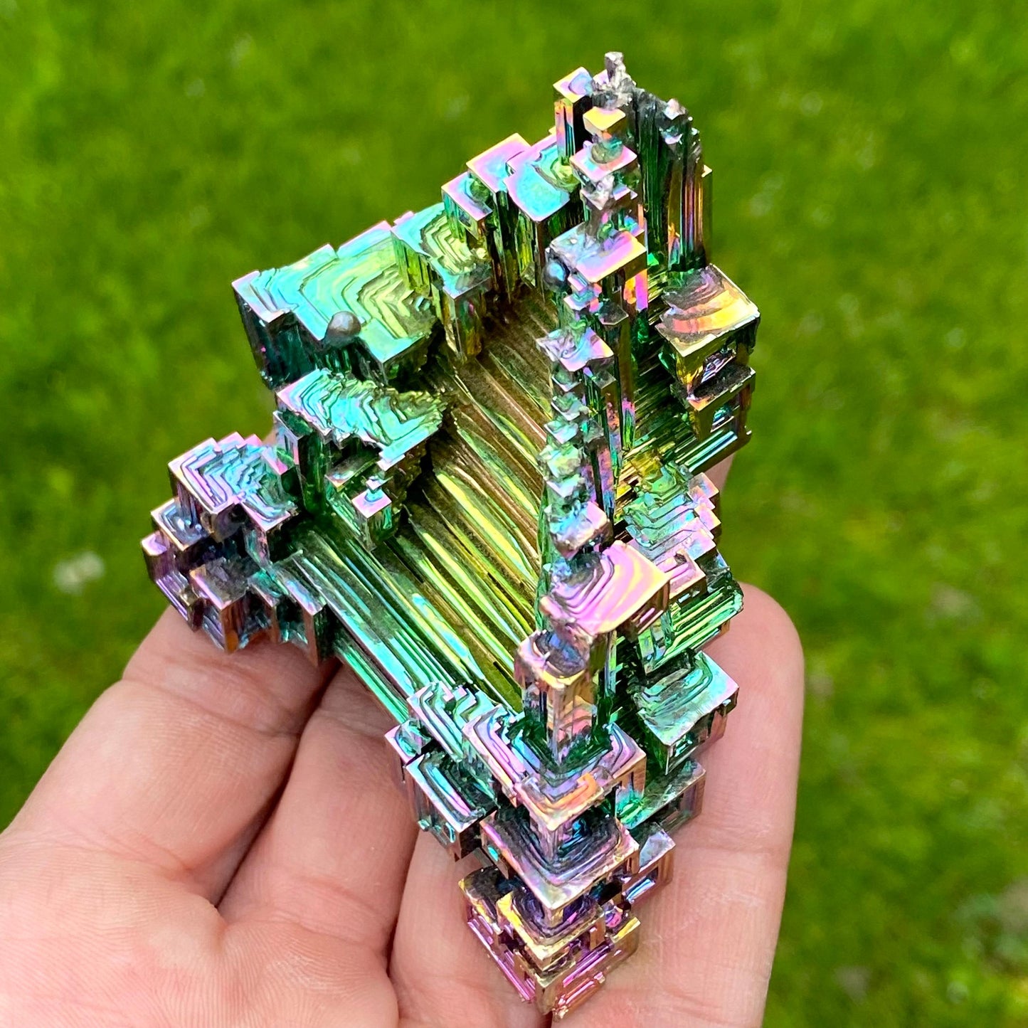 7.8 Ounce / 222 Gram Rainbow Bismuth Crystal - B61