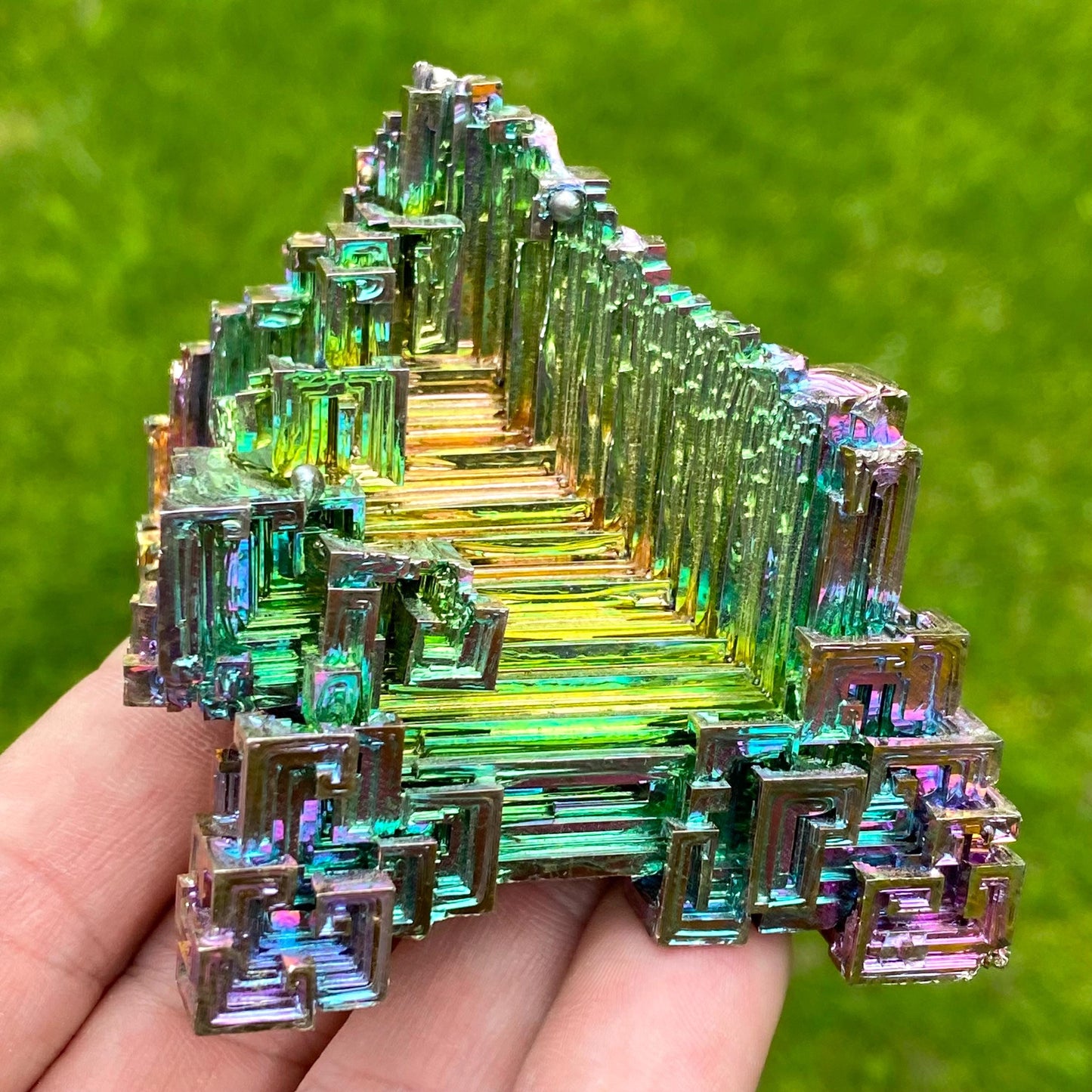 7.8 Ounce / 222 Gram Rainbow Bismuth Crystal - B61