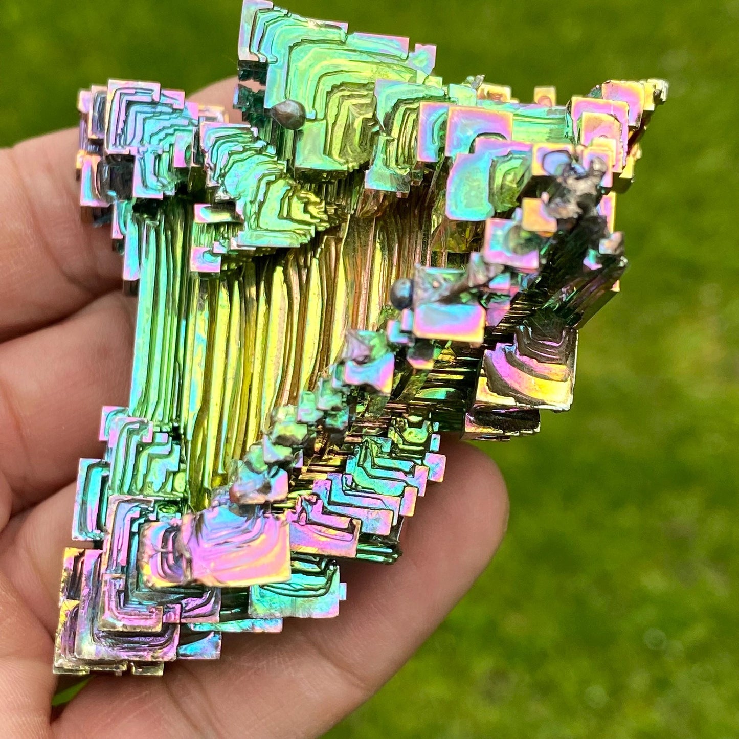 7.8 Ounce / 222 Gram Rainbow Bismuth Crystal - B61