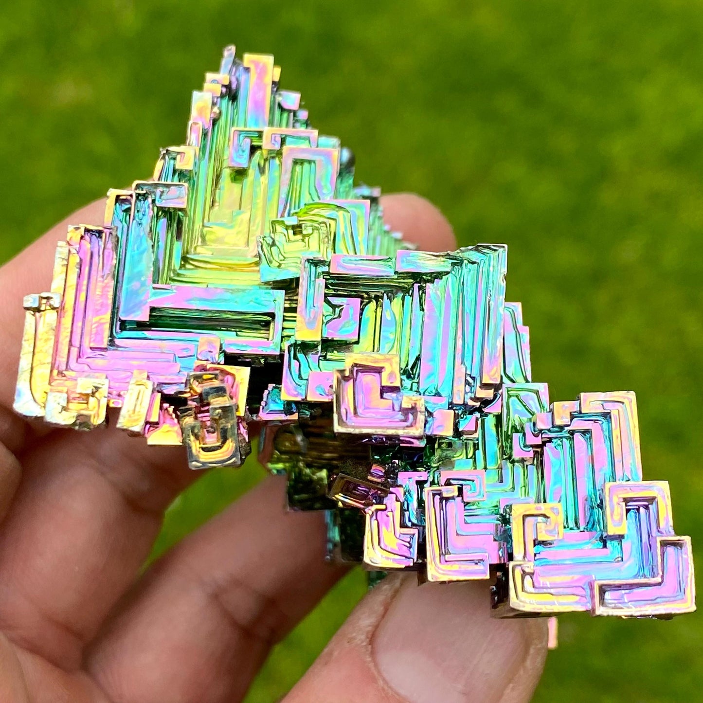 7.8 Ounce / 222 Gram Rainbow Bismuth Crystal - B61