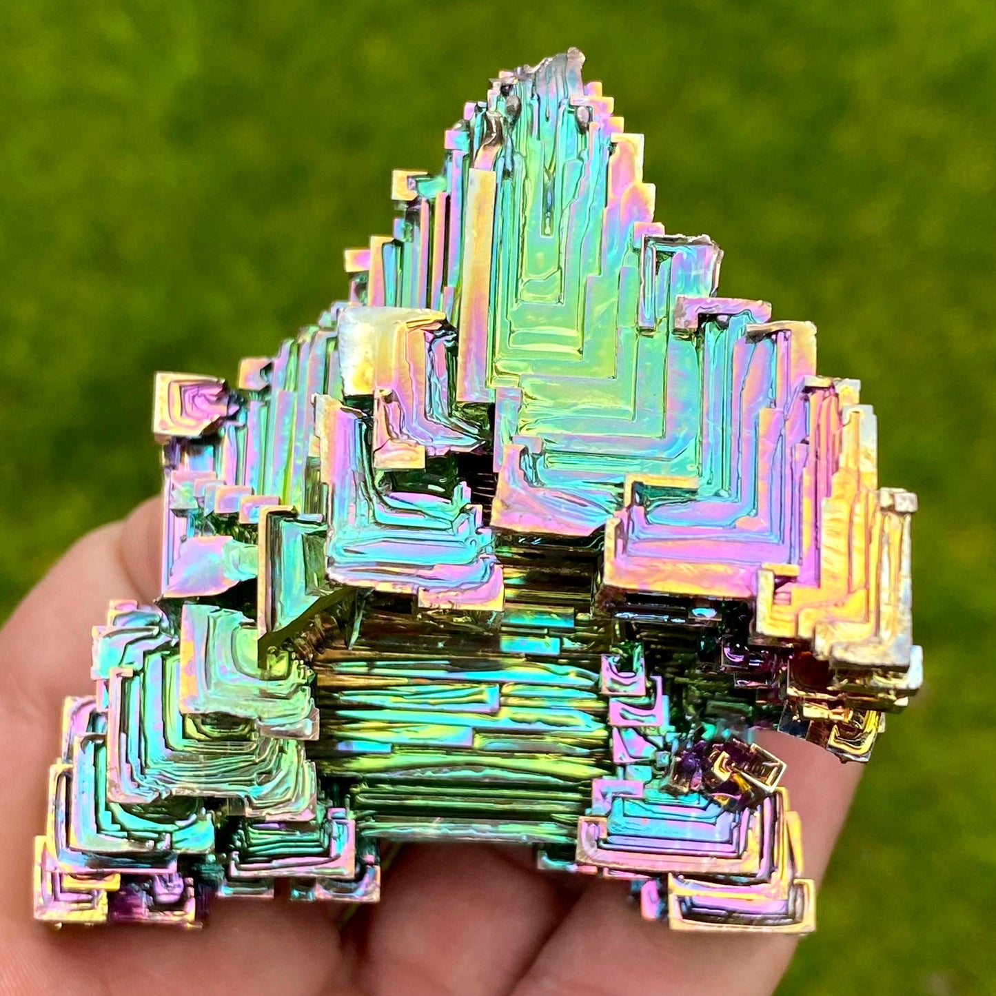 7.8 Ounce / 222 Gram Rainbow Bismuth Crystal - B61