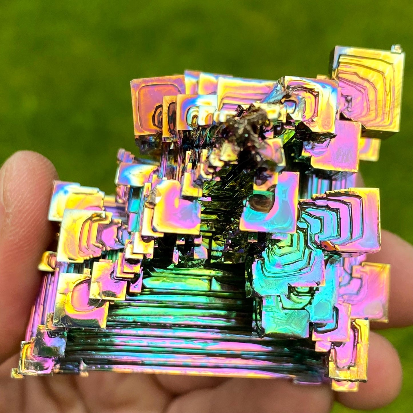 8.8 Ounce / 249 Gram Rainbow Bismuth Crystal - B62