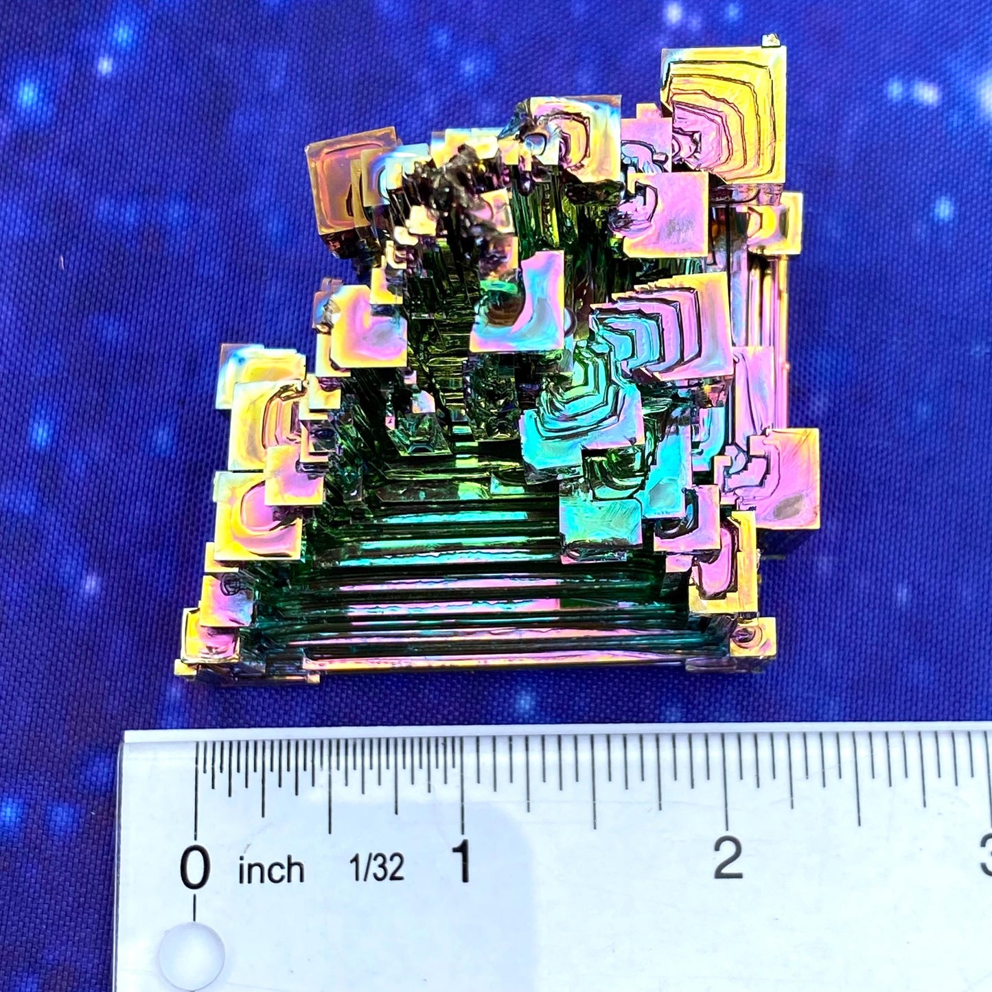 8.8 Ounce / 249 Gram Rainbow Bismuth Crystal - B62