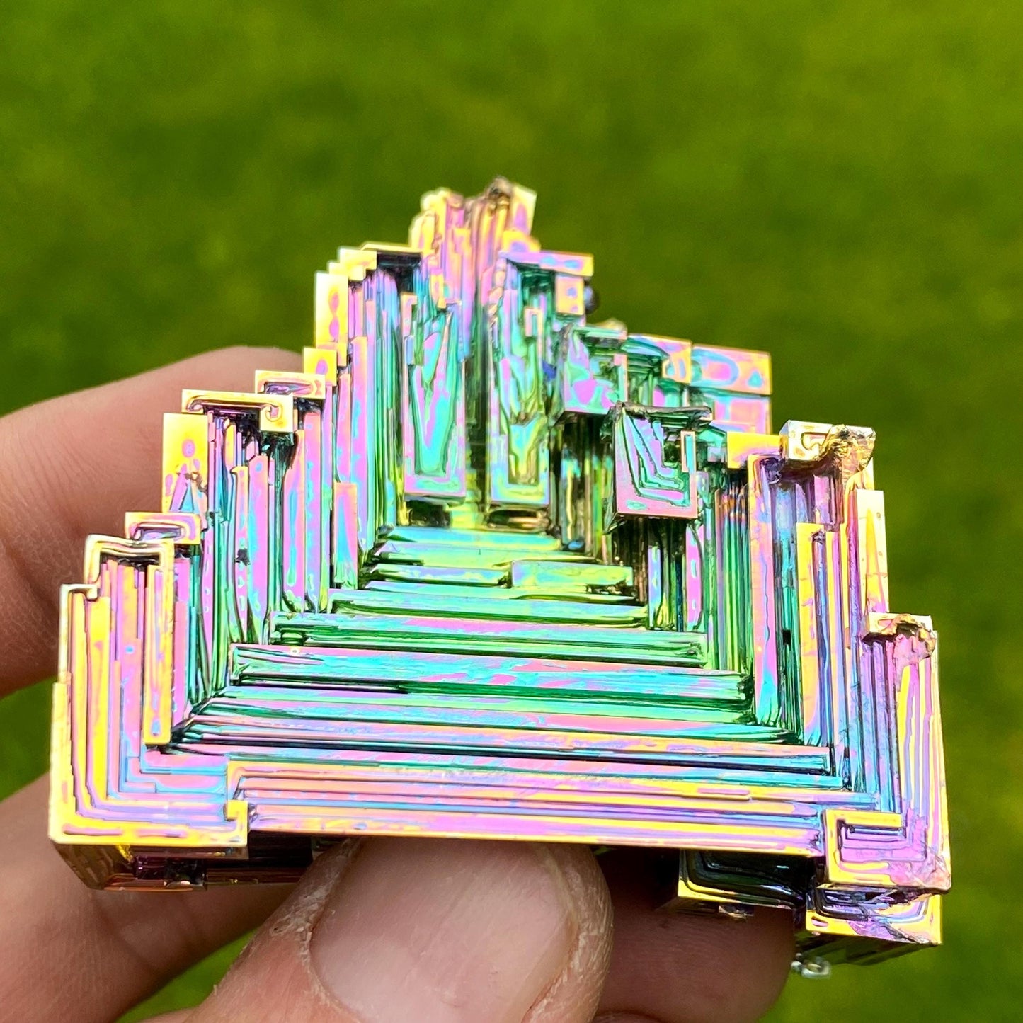 8.8 Ounce / 249 Gram Rainbow Bismuth Crystal - B62