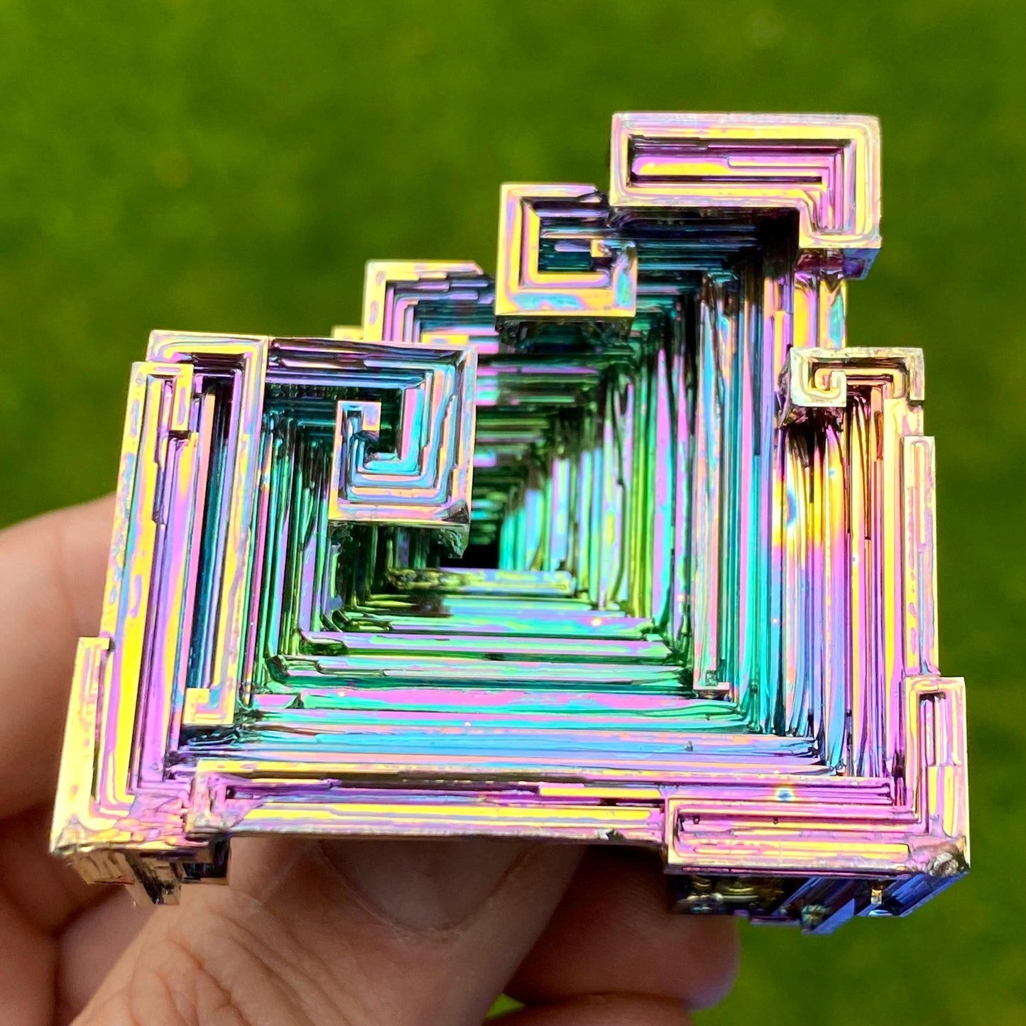 6.7 Ounce / 190 Gram Rainbow Bismuth Crystal - B63