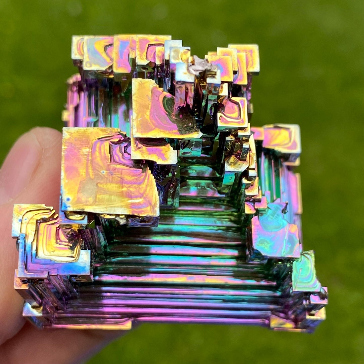 6.7 Ounce / 190 Gram Rainbow Bismuth Crystal - B63