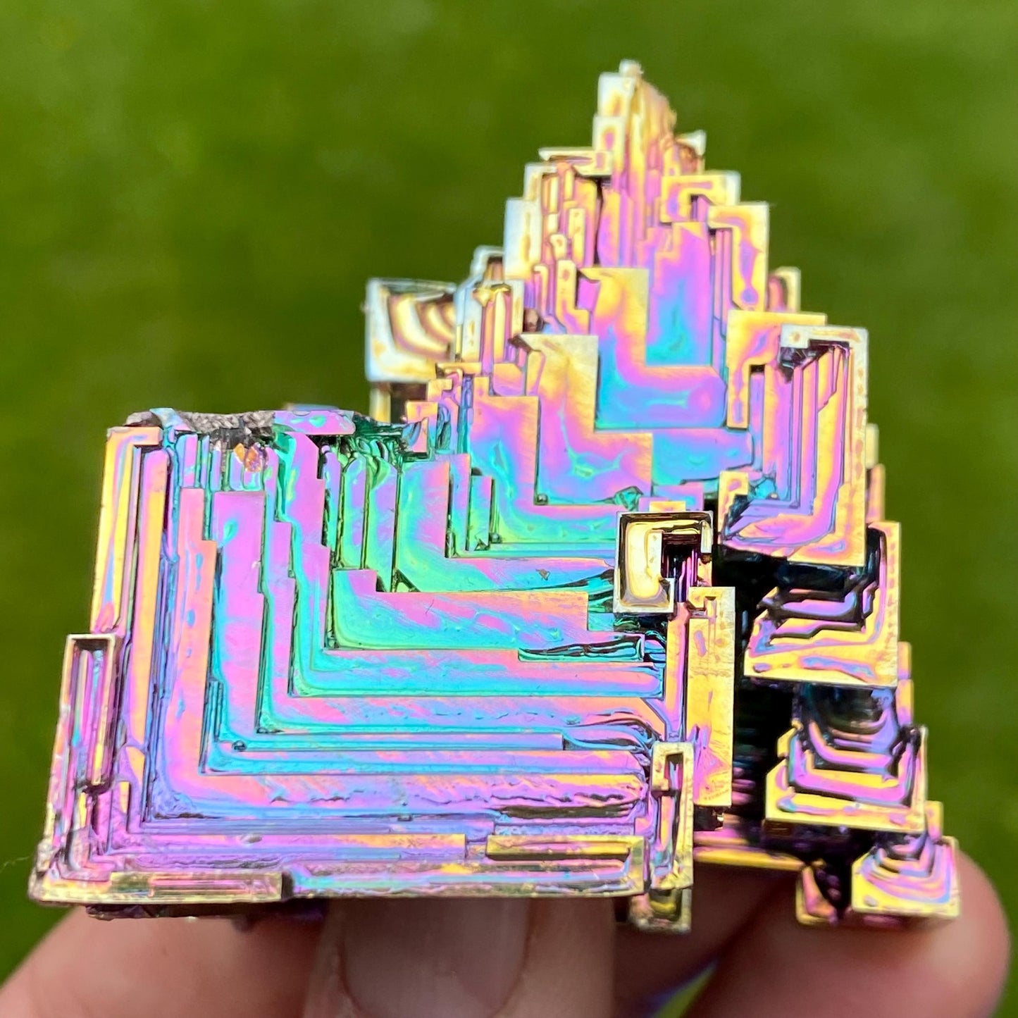 6.7 Ounce / 190 Gram Rainbow Bismuth Crystal - B63
