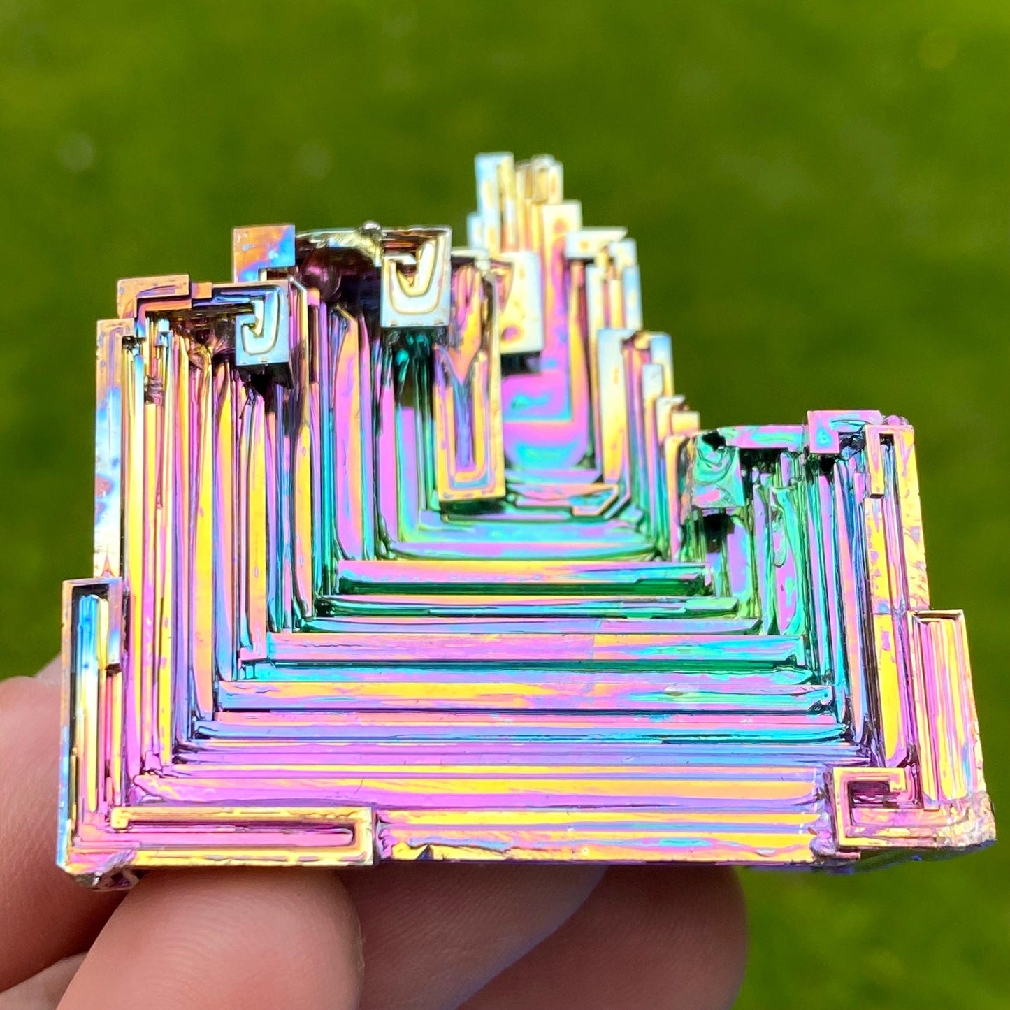 6.7 Ounce / 190 Gram Rainbow Bismuth Crystal - B63