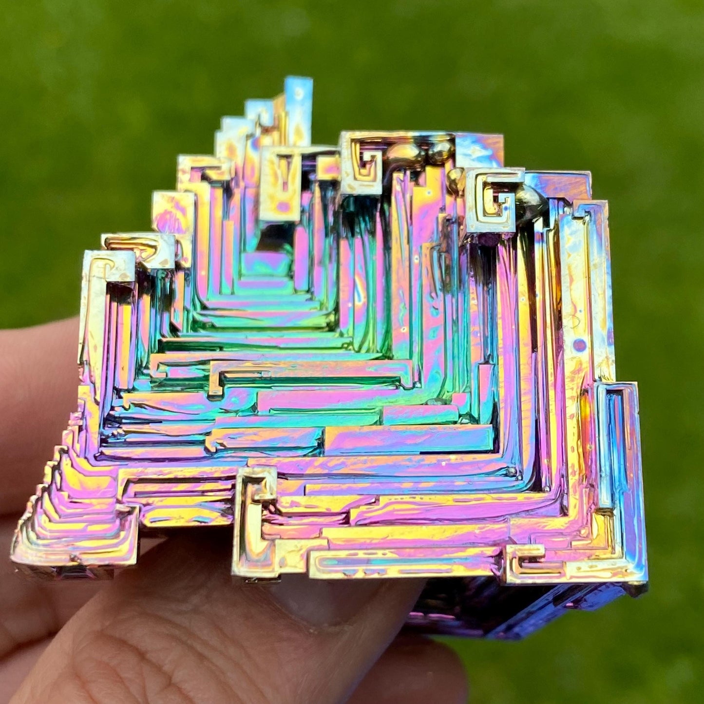 6.7 Ounce / 190 Gram Rainbow Bismuth Crystal - B63