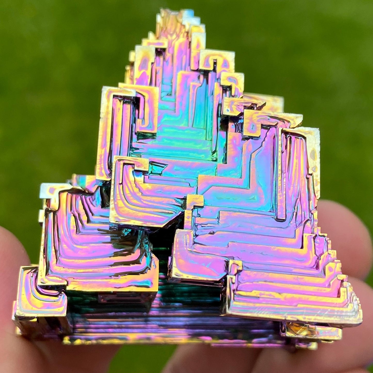 6.7 Ounce / 190 Gram Rainbow Bismuth Crystal - B63