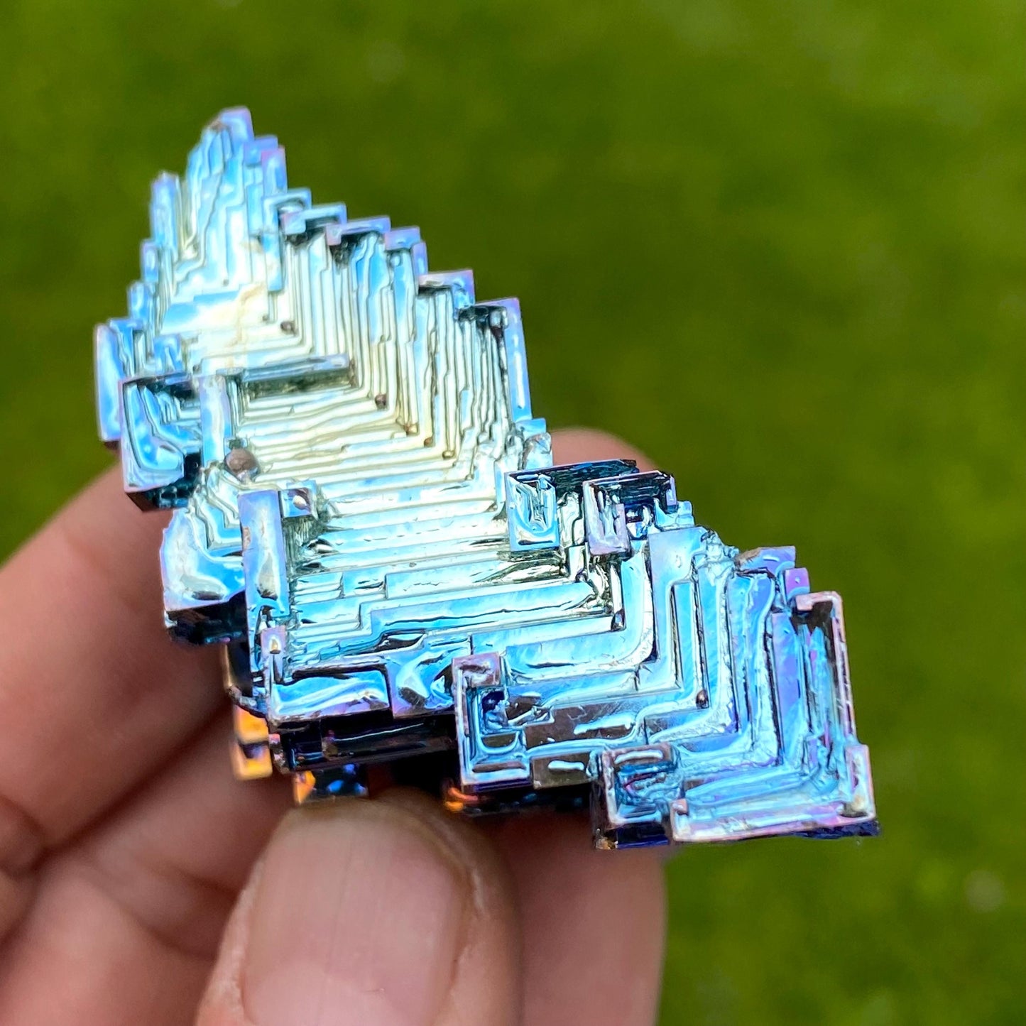 4.8 Ounce / 135 Gram Blue Bismuth Crystal - A49