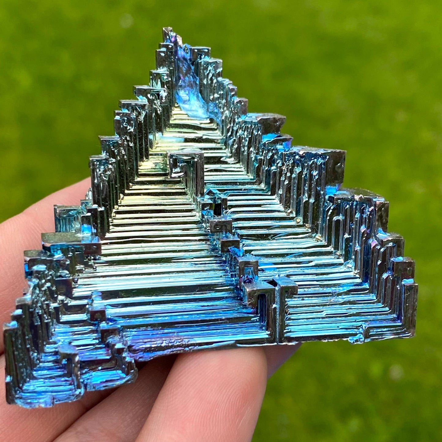 4.8 Ounce / 135 Gram Blue Bismuth Crystal - A49