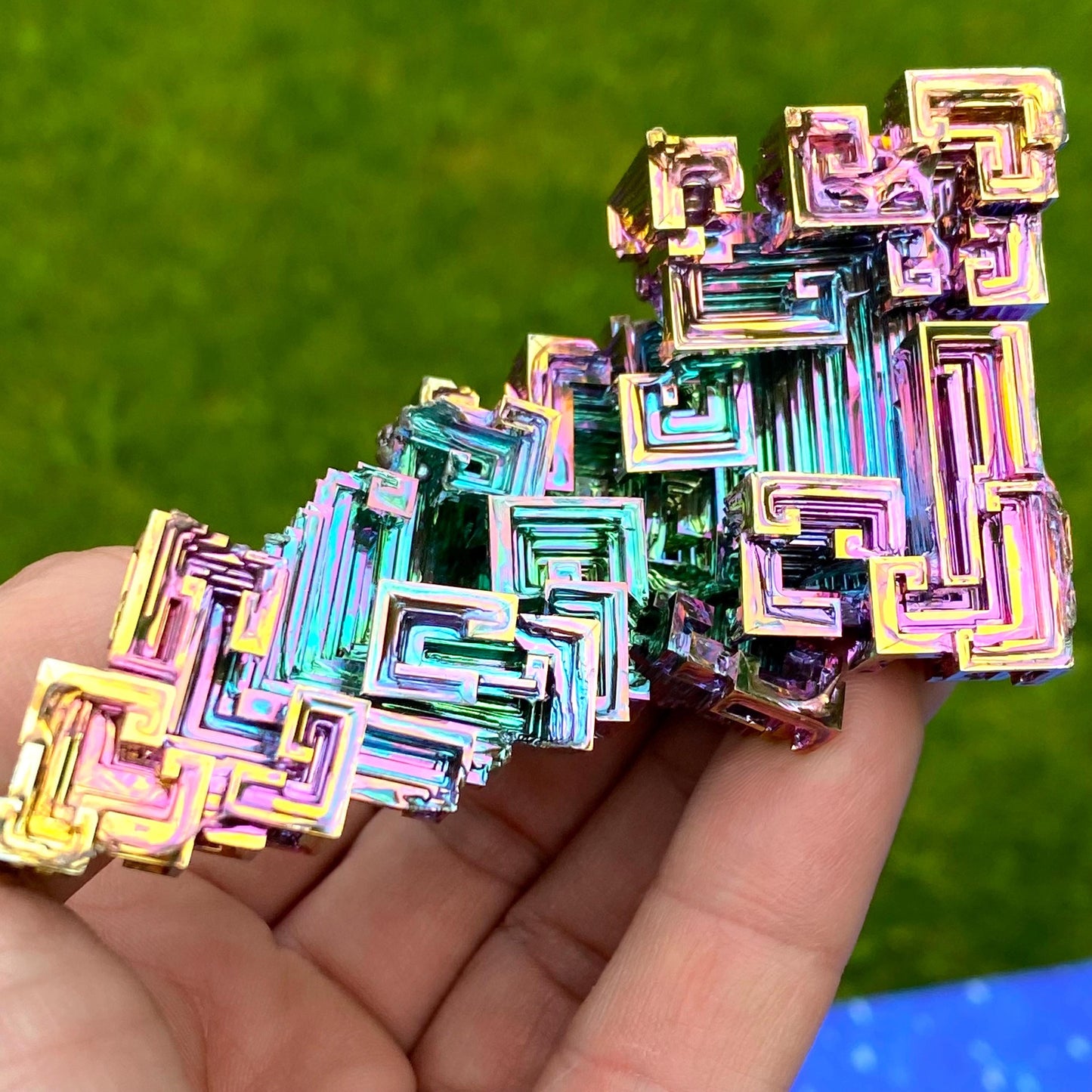 7.1 Ounce / 201 Gram Rainbow Bismuth Crystal - B64