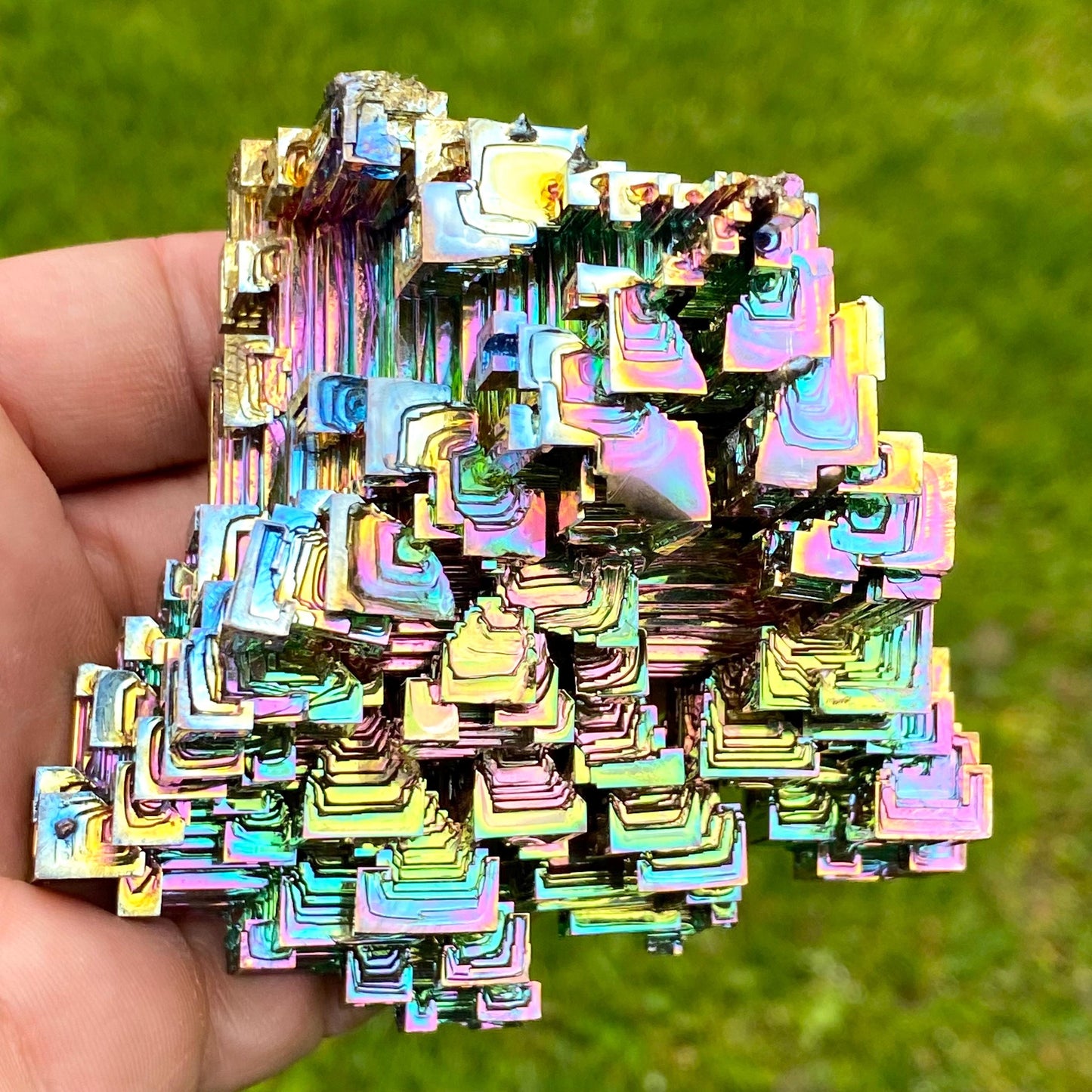 11 Ounce / 312 Gram Rainbow Bismuth Crystal - C50