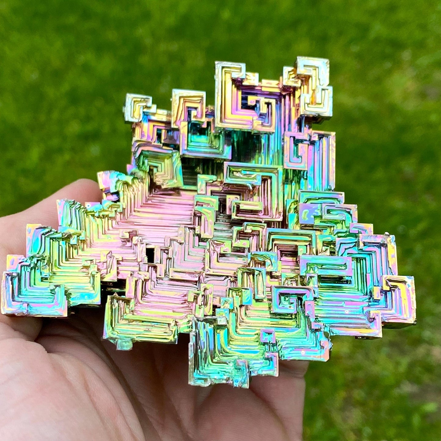 11 Ounce / 312 Gram Rainbow Bismuth Crystal - C50