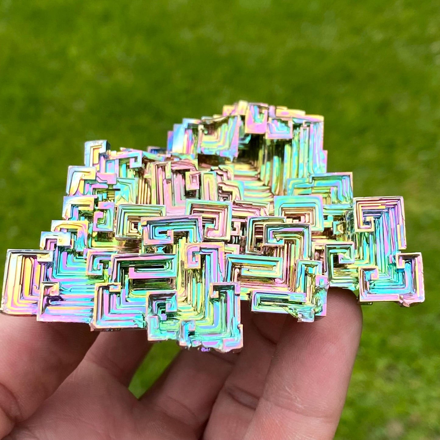 11 Ounce / 312 Gram Rainbow Bismuth Crystal - C50