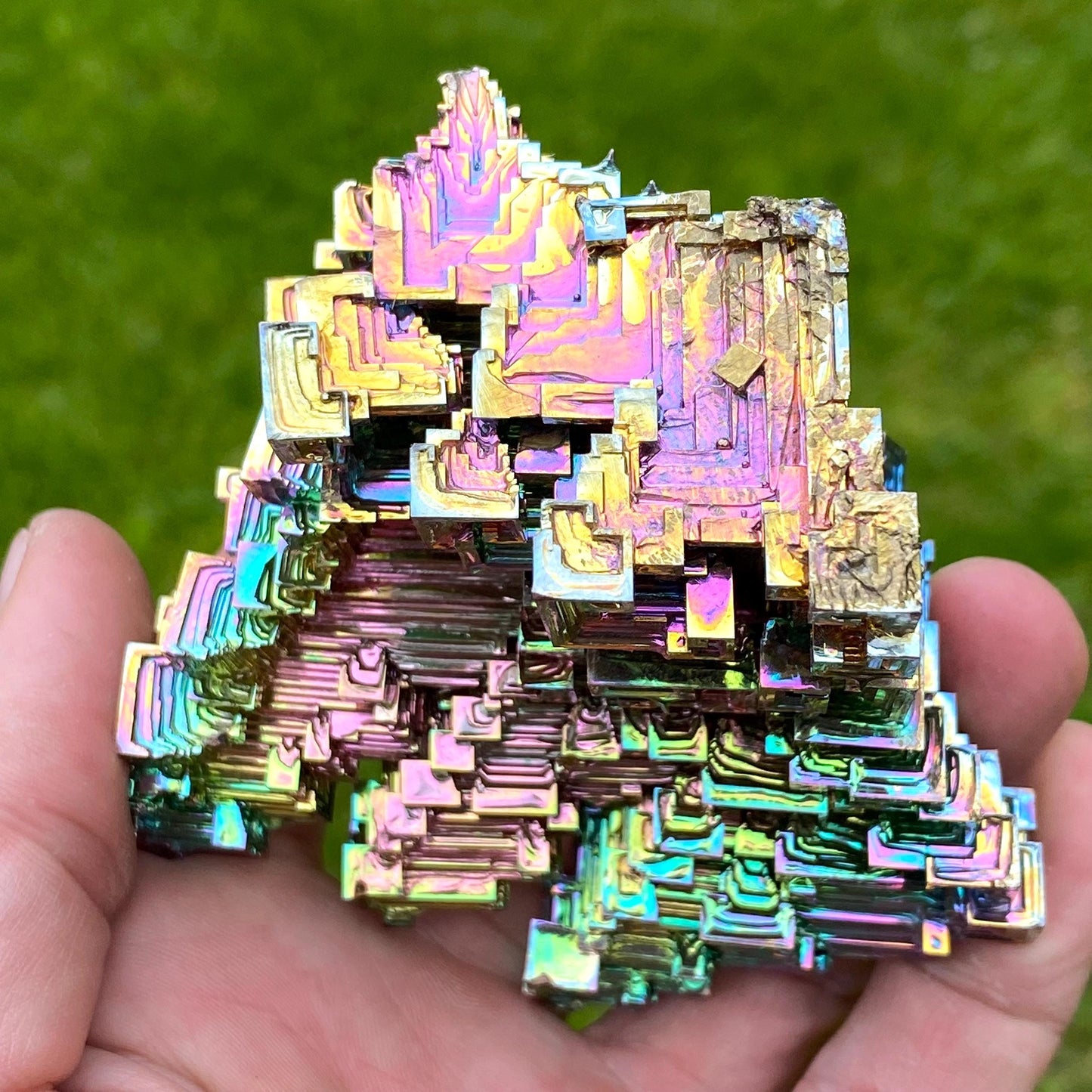 11 Ounce / 312 Gram Rainbow Bismuth Crystal - C50
