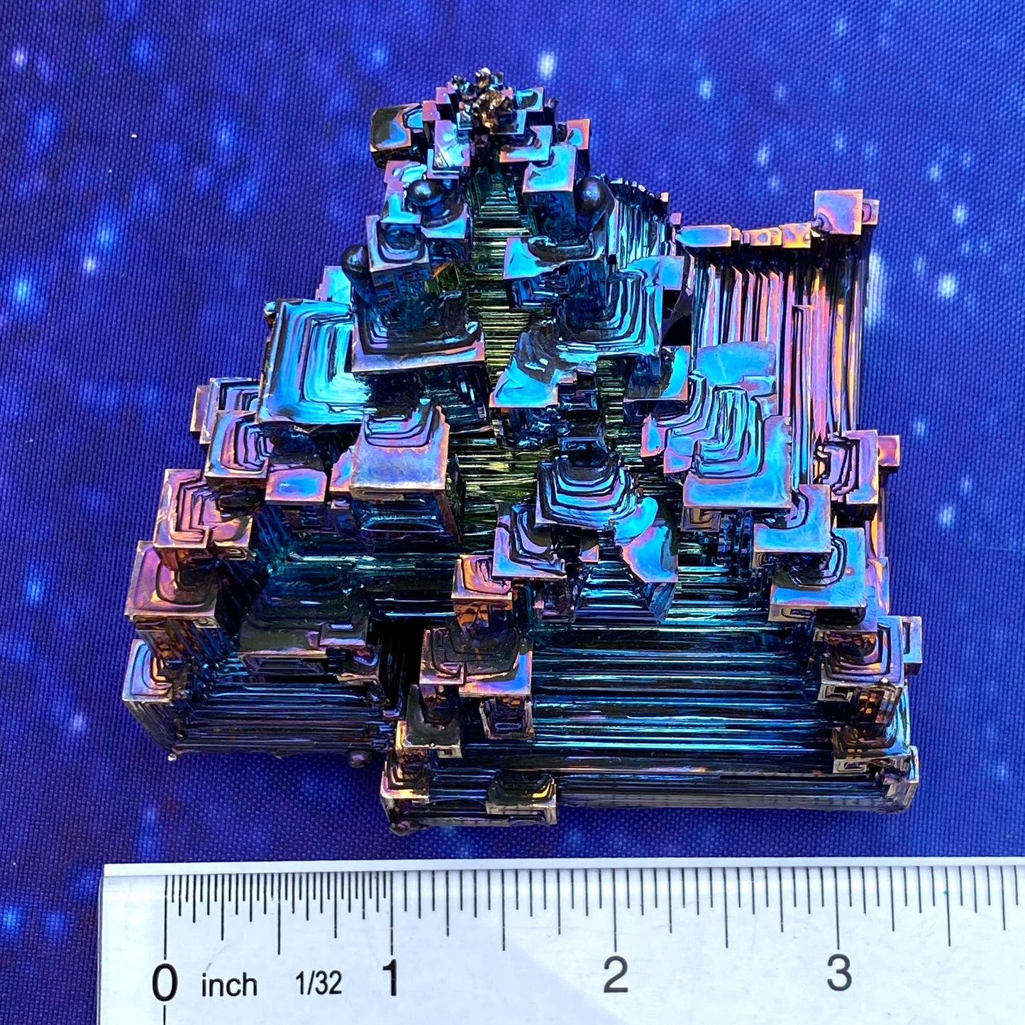 14 Ounce / 395 Gram Blue Bismuth Crystal - C51