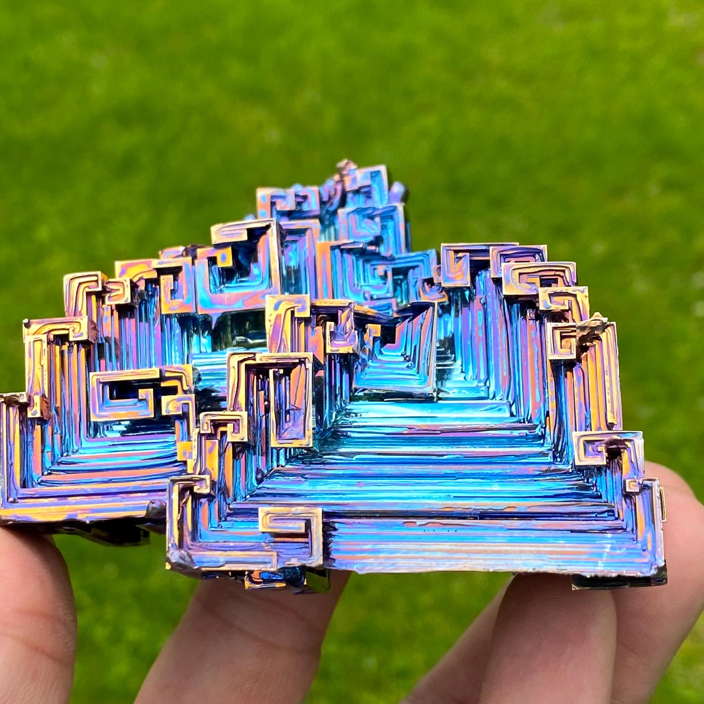 14 Ounce / 395 Gram Blue Bismuth Crystal - C51