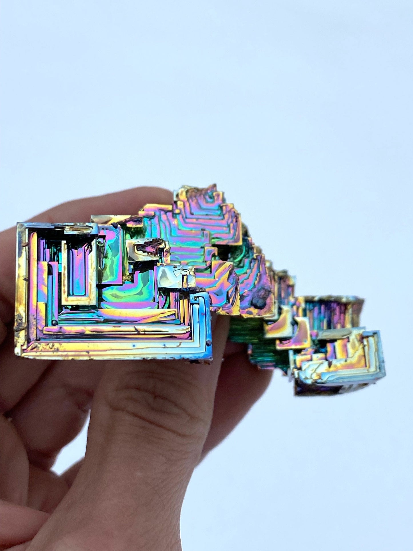 4.4 Ounce / 125 Gram Rainbow Bismuth Crystal - A8