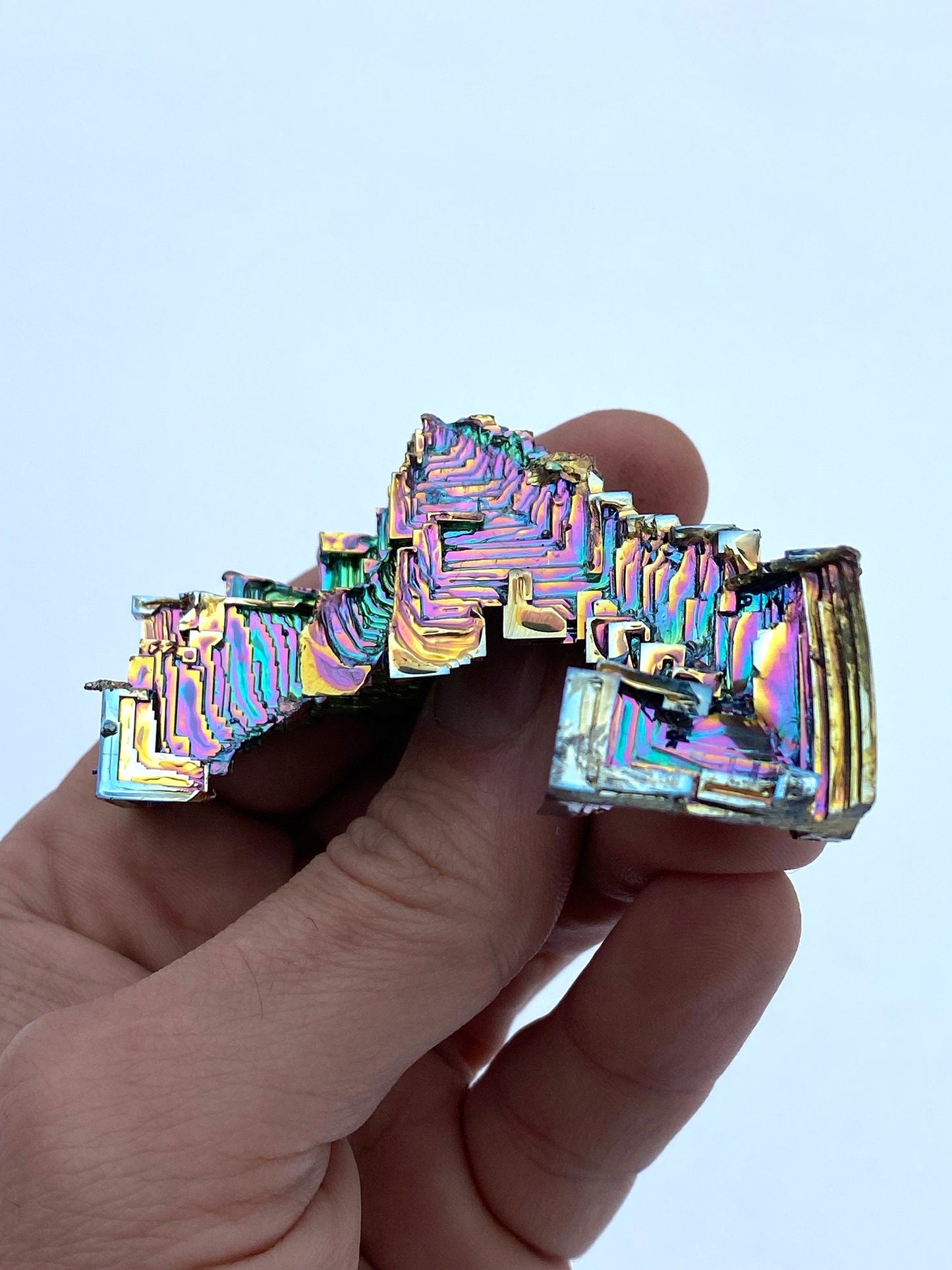 4.4 Ounce / 125 Gram Rainbow Bismuth Crystal - A8